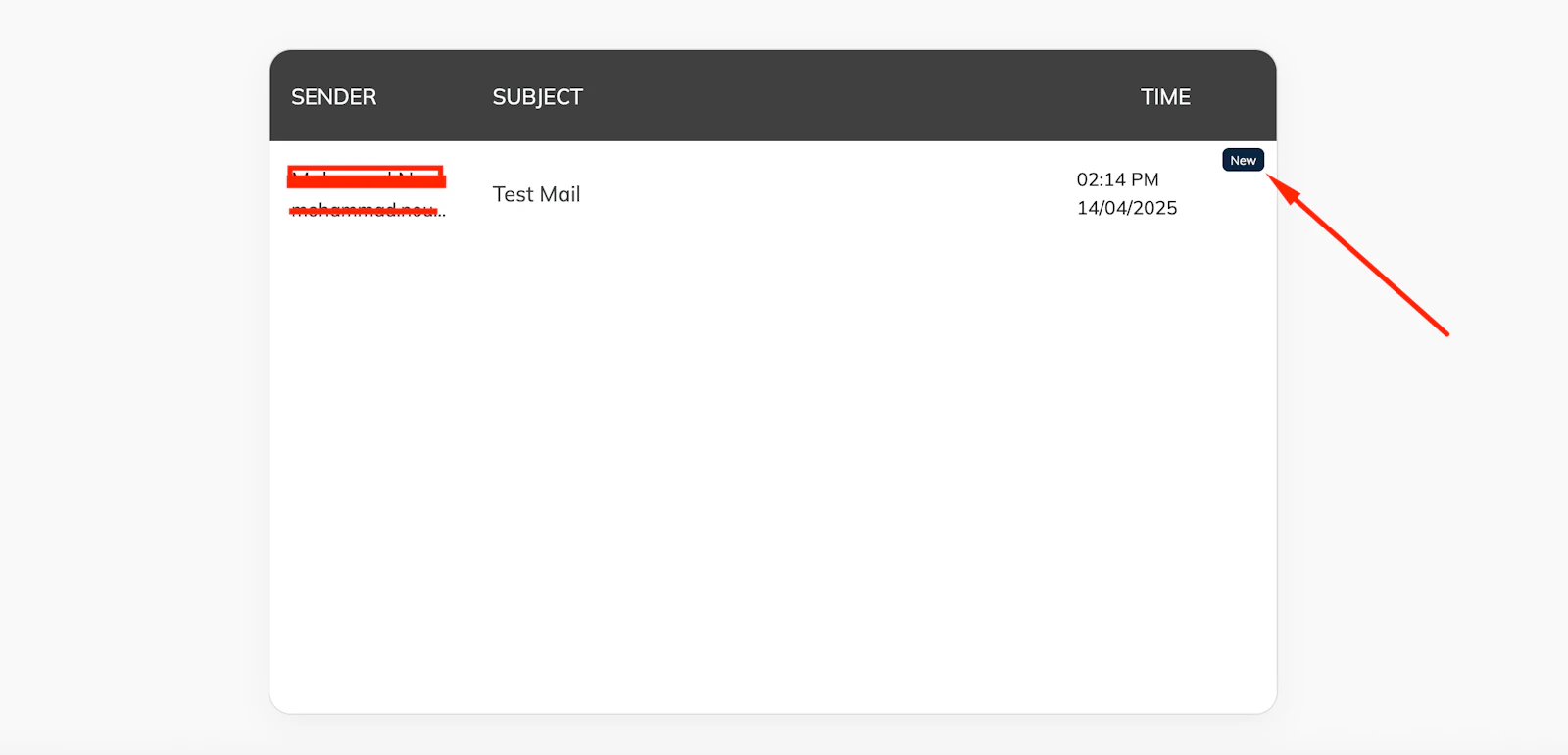 1SecMail screenshot — Instant temporary email