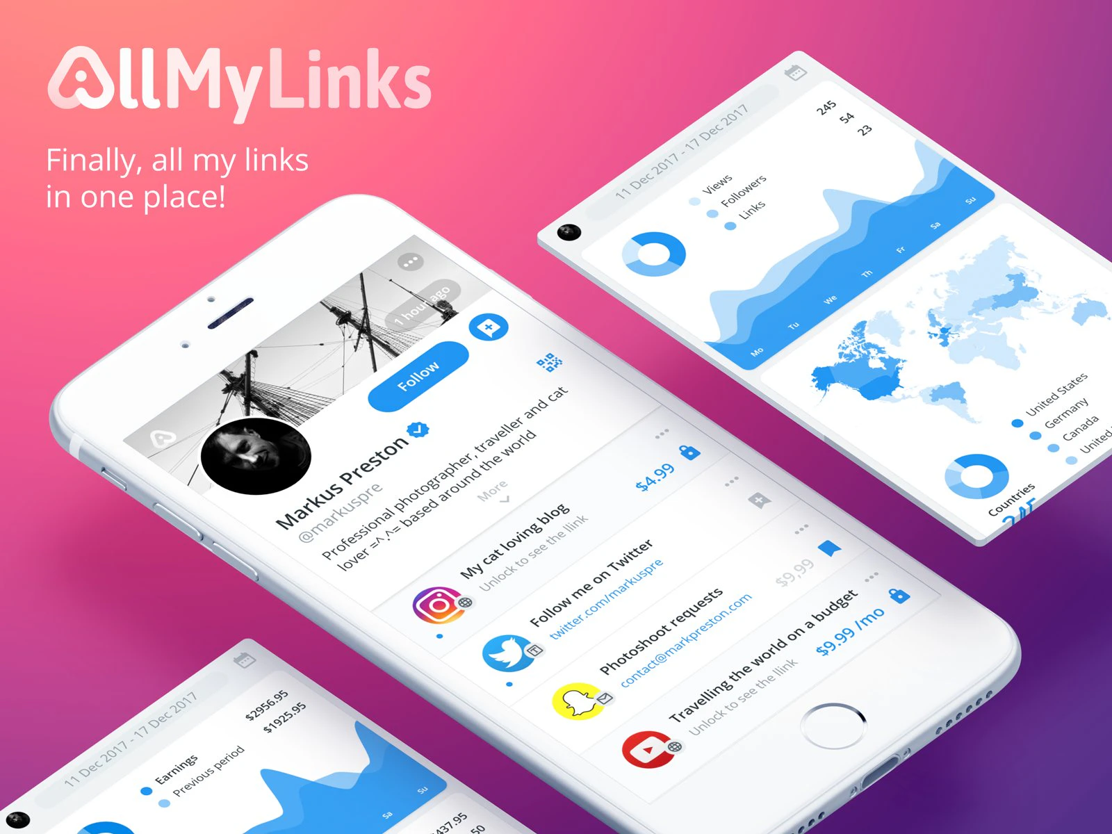 AllMyLinks preview