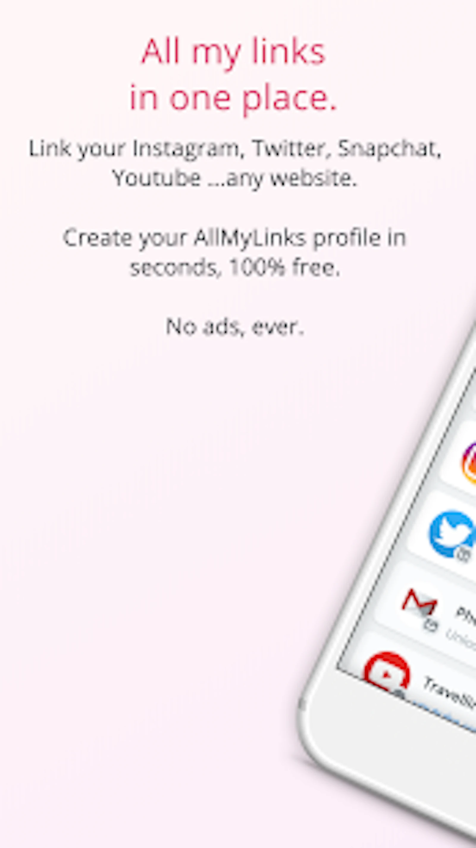 AllMyLinks screenshot — All my links in one place!