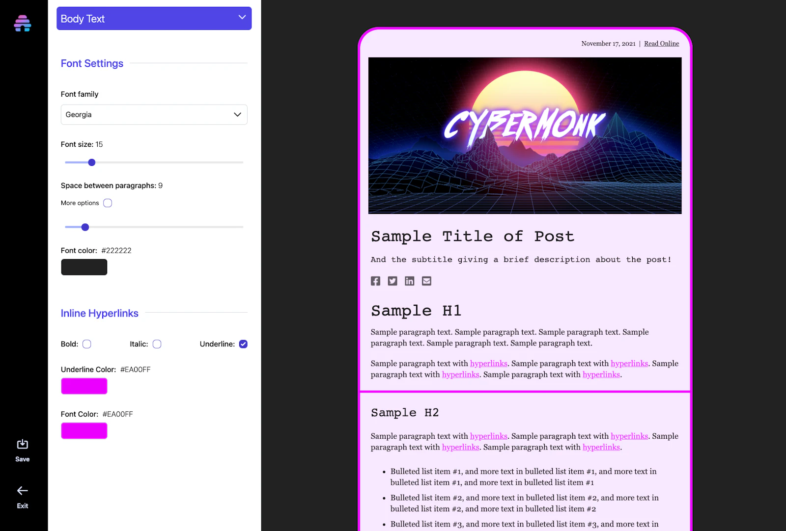 beehiiv screenshot — The most creator-friendly newsletter platform, period.