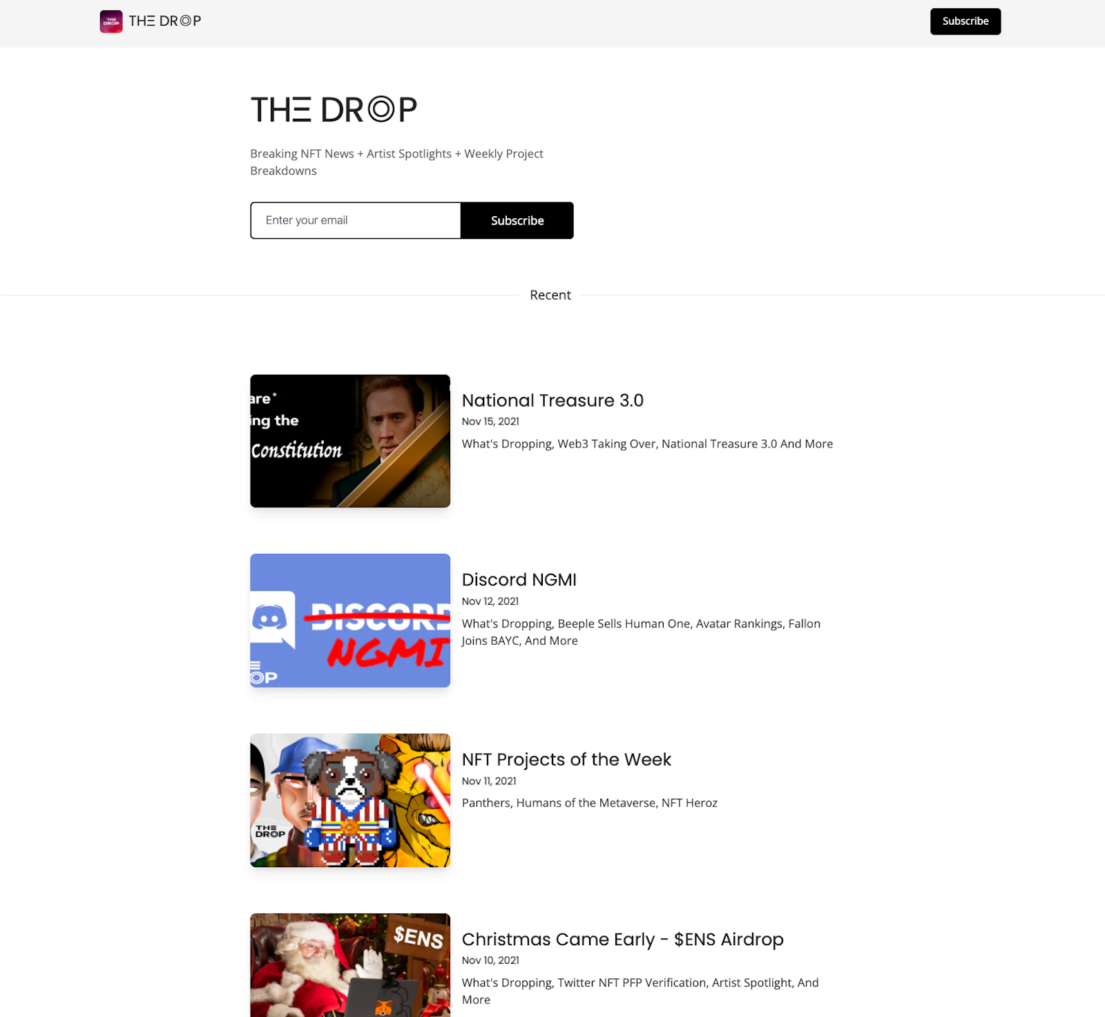 beehiiv screenshot — The most creator-friendly newsletter platform, period.