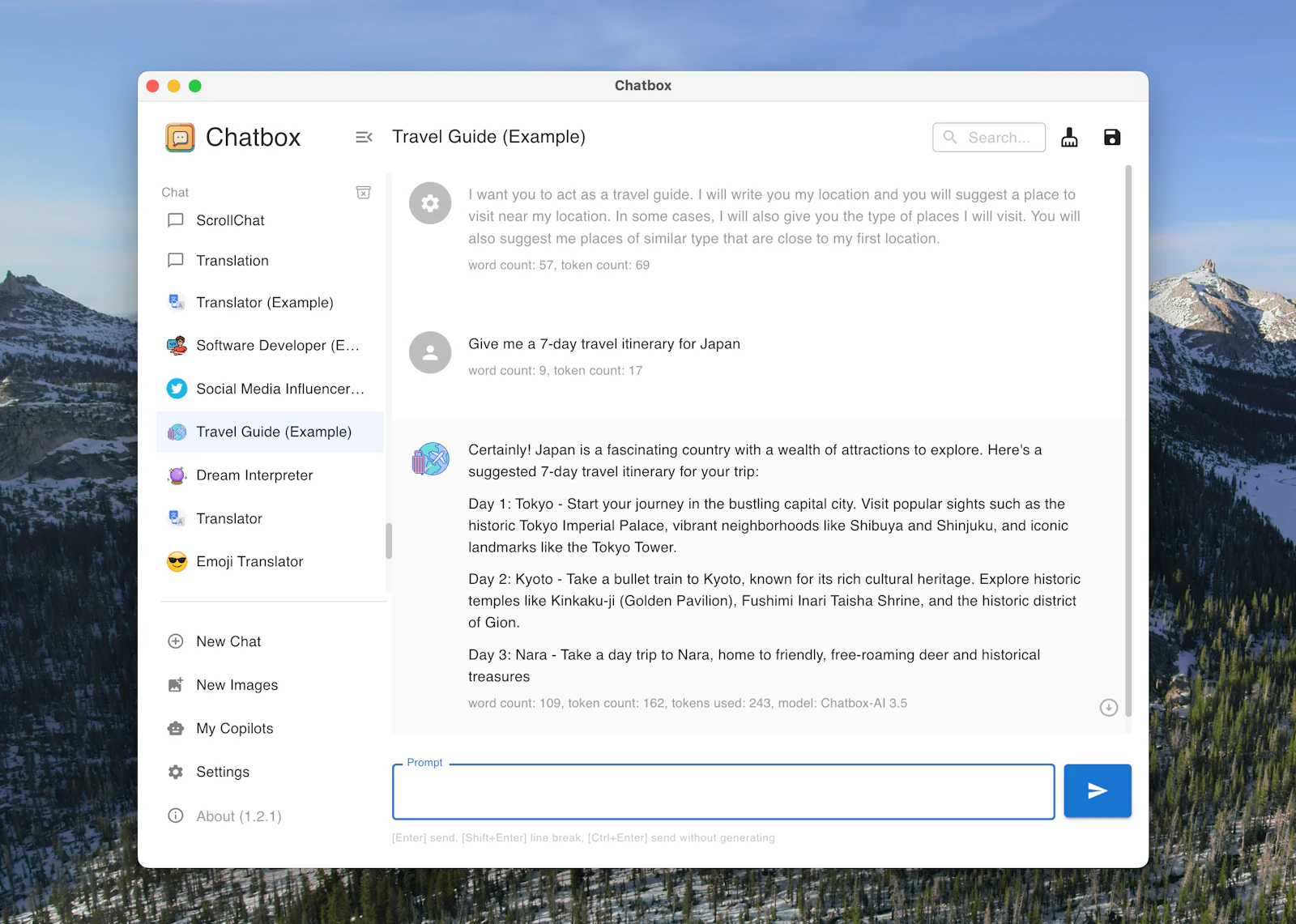Chatbox screenshot — Better UI & Desktop App for ChatGPT, Claude and other LLMs.