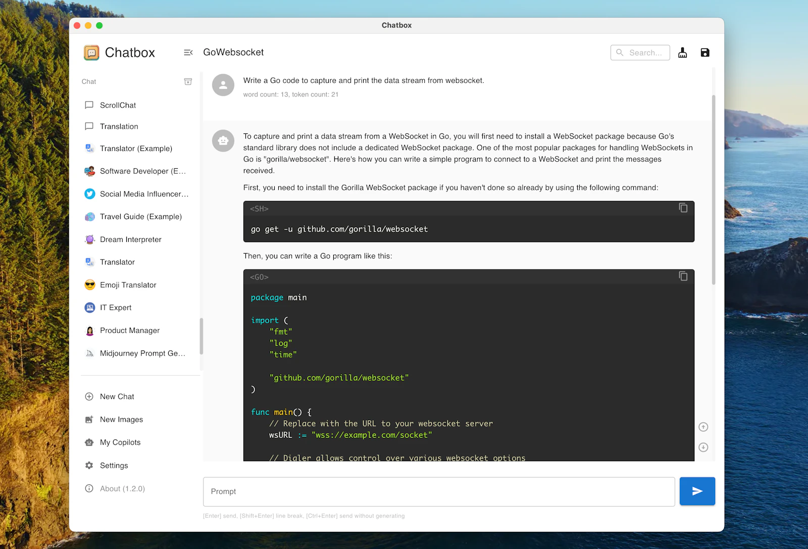 Chatbox screenshot — Better UI & Desktop App for ChatGPT, Claude and other LLMs.