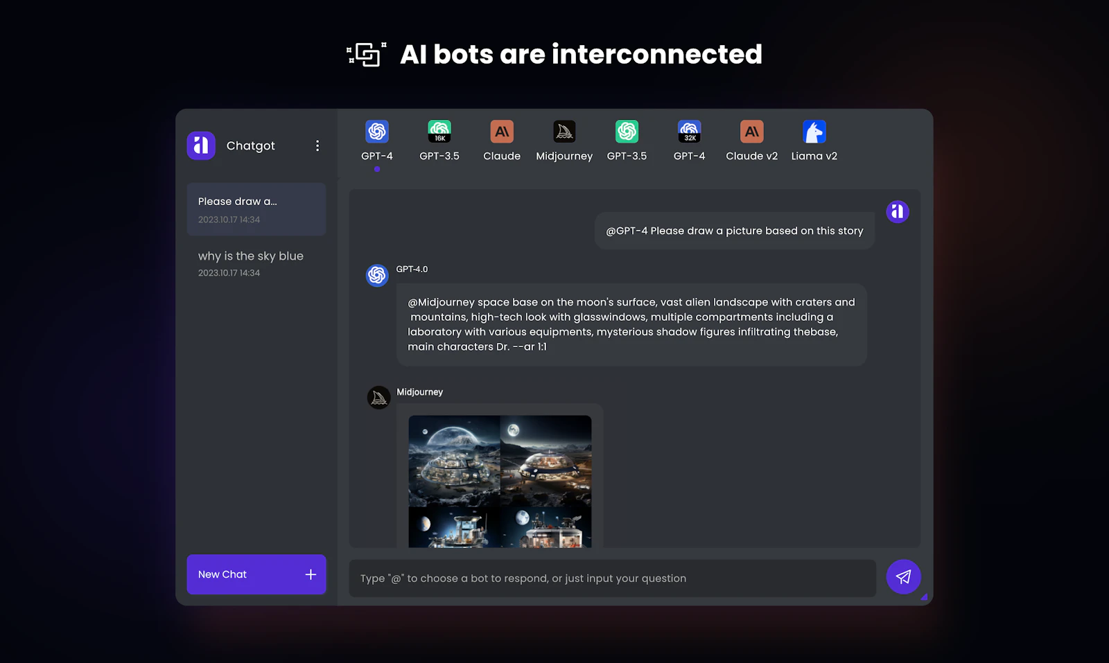 Chatgot screenshot — Chat freely, got every AI assistants here for you