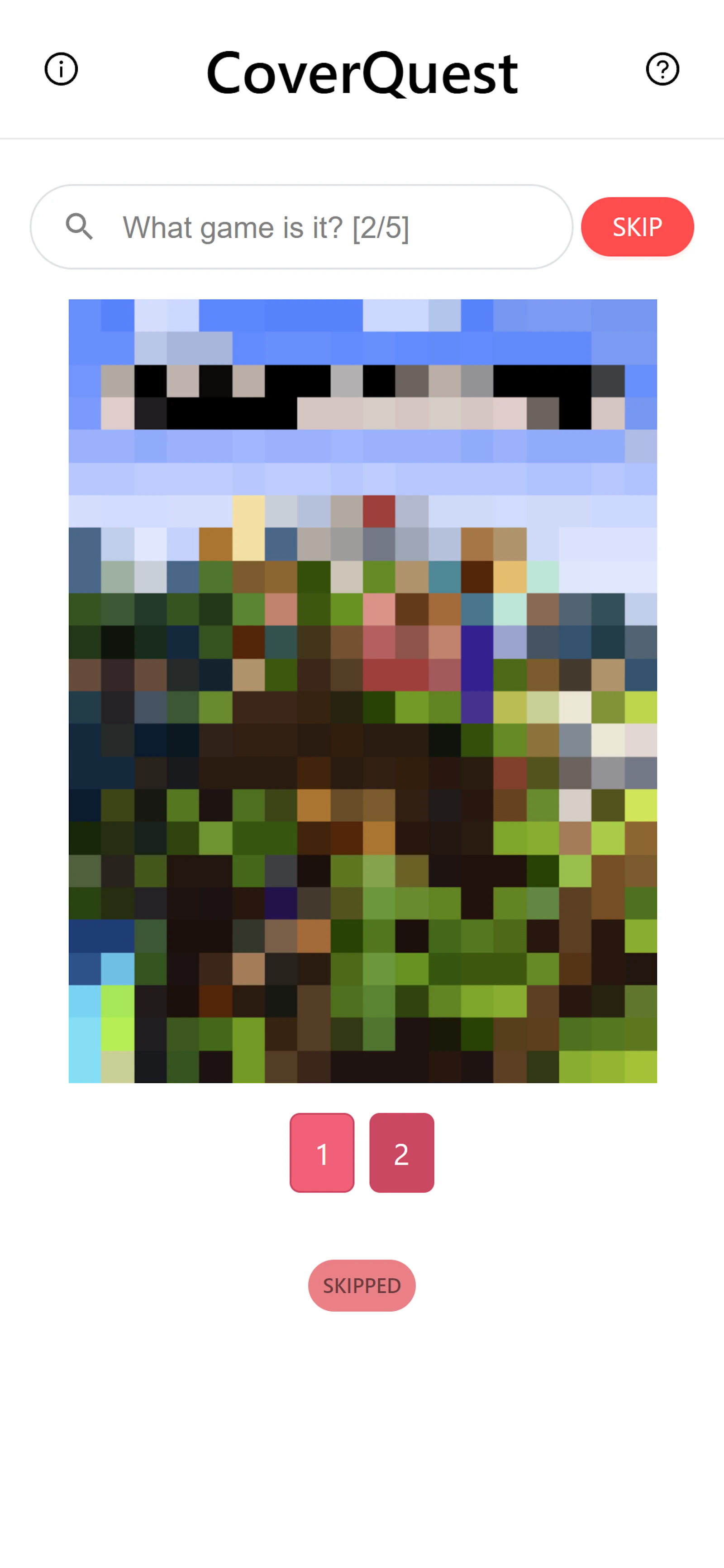 CoverQuest screenshot — Guess the game cover in 5 tries or less - play daily