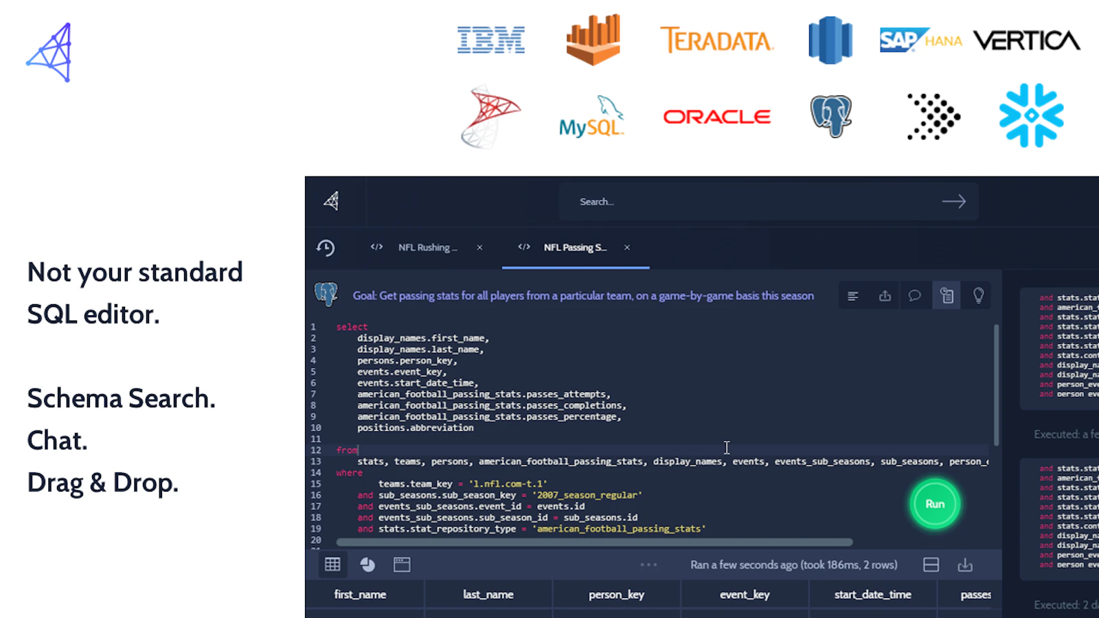 Cursor screenshot — Search and Analytics Hub
