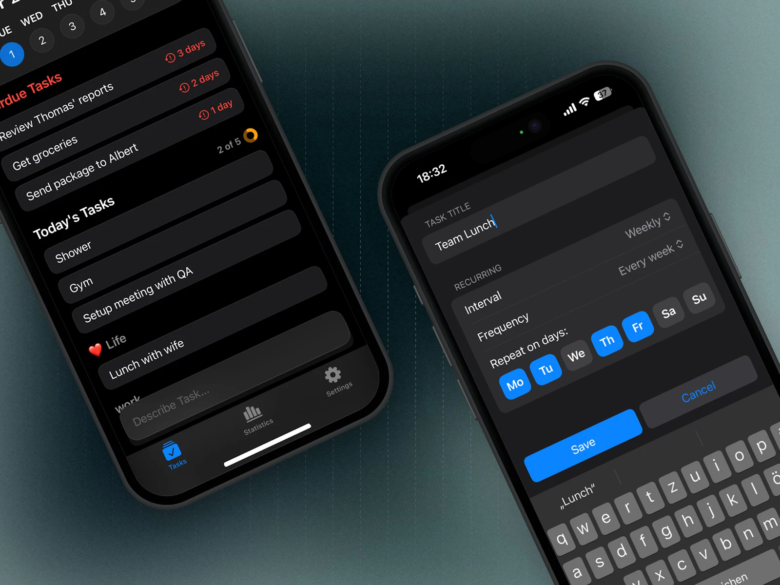 Doday screenshot — Plan your daily tasks and track your productivity