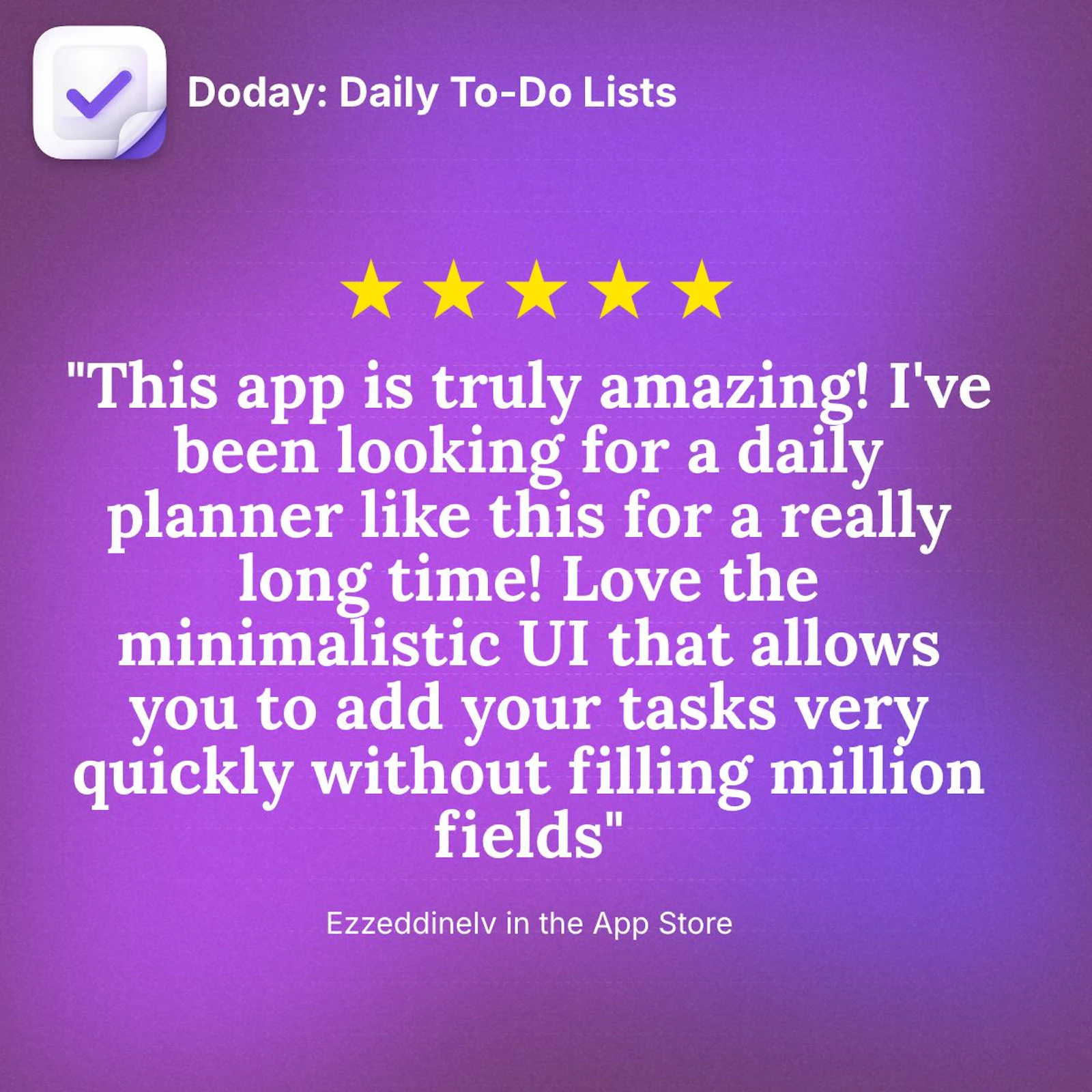 Doday screenshot — Plan your daily tasks and track your productivity