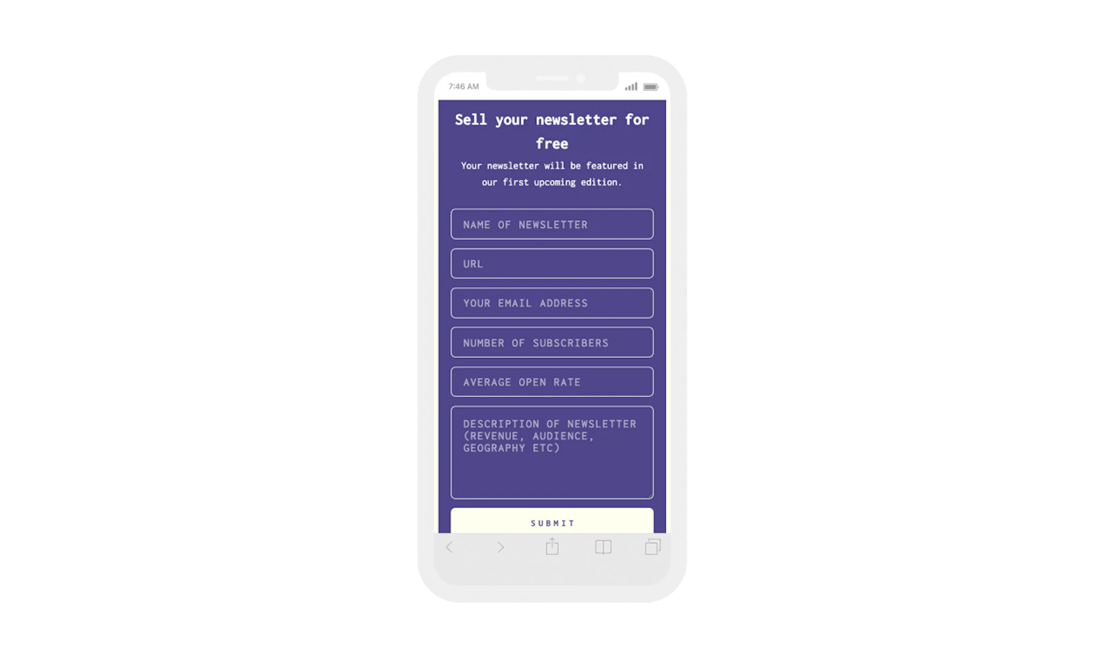 Duuce screenshot — First marketplace for buying and selling Newsletters.