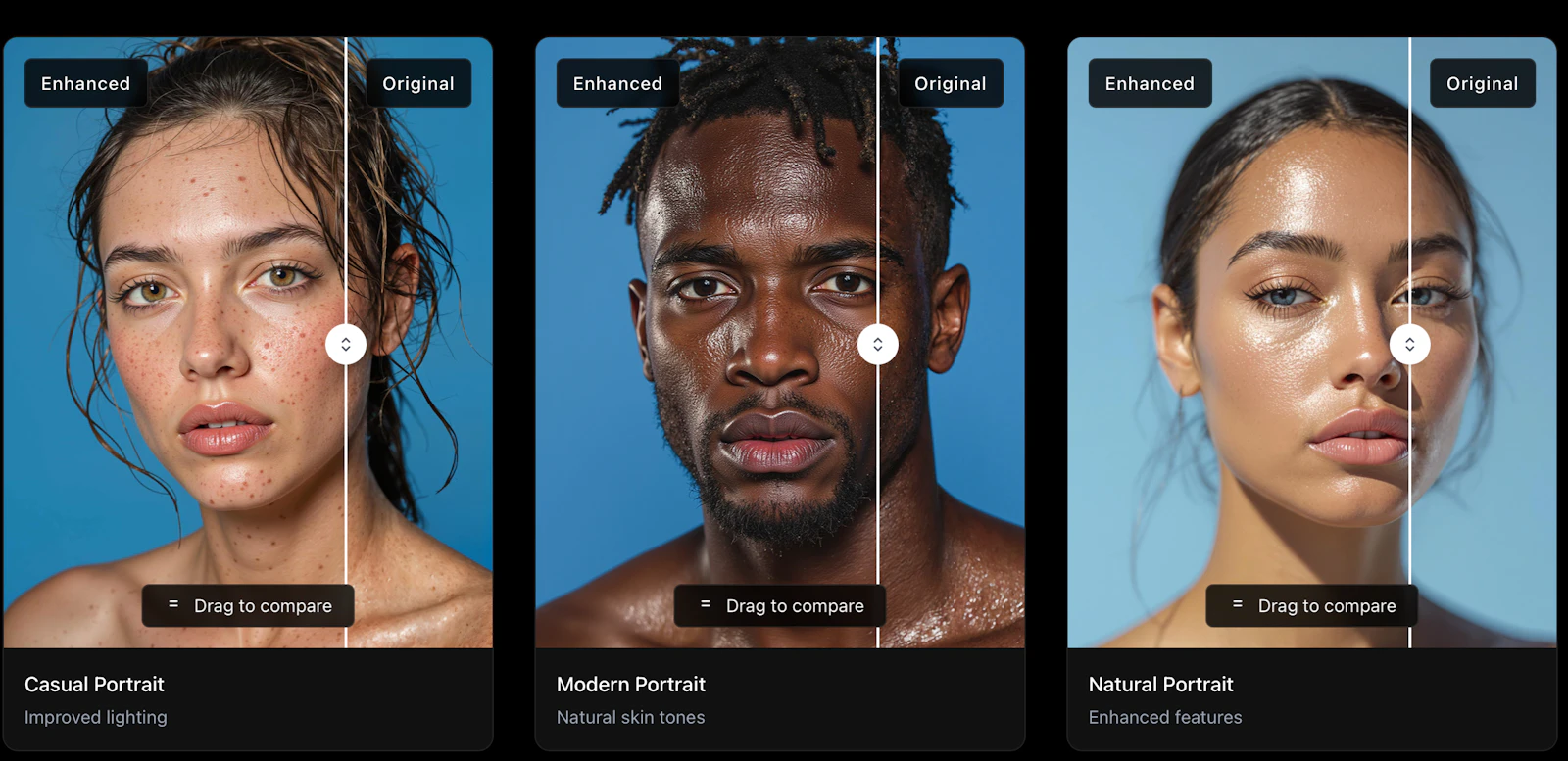 Enhancor screenshot — AI-Powered Skin Texture Enhancement Tool