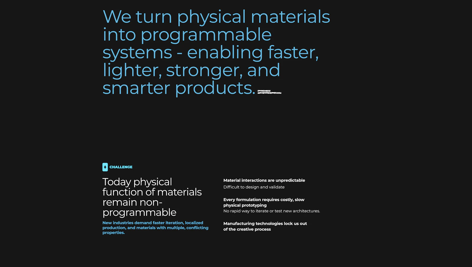 EnzoPi screenshot — Programmable materials platform for advanced manufacturing