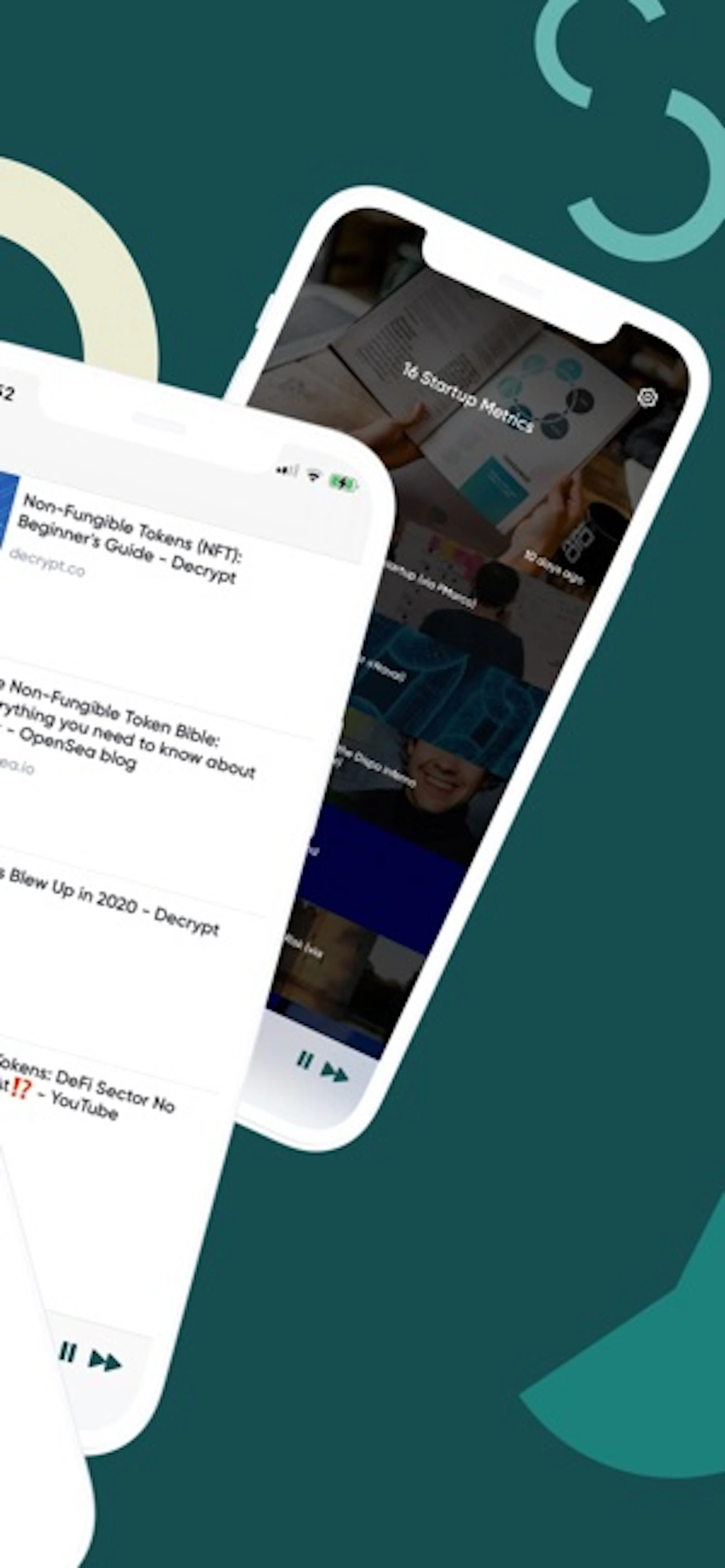 Fathom screenshot — SparkNotes for the internet, via 5 min audio summaries.