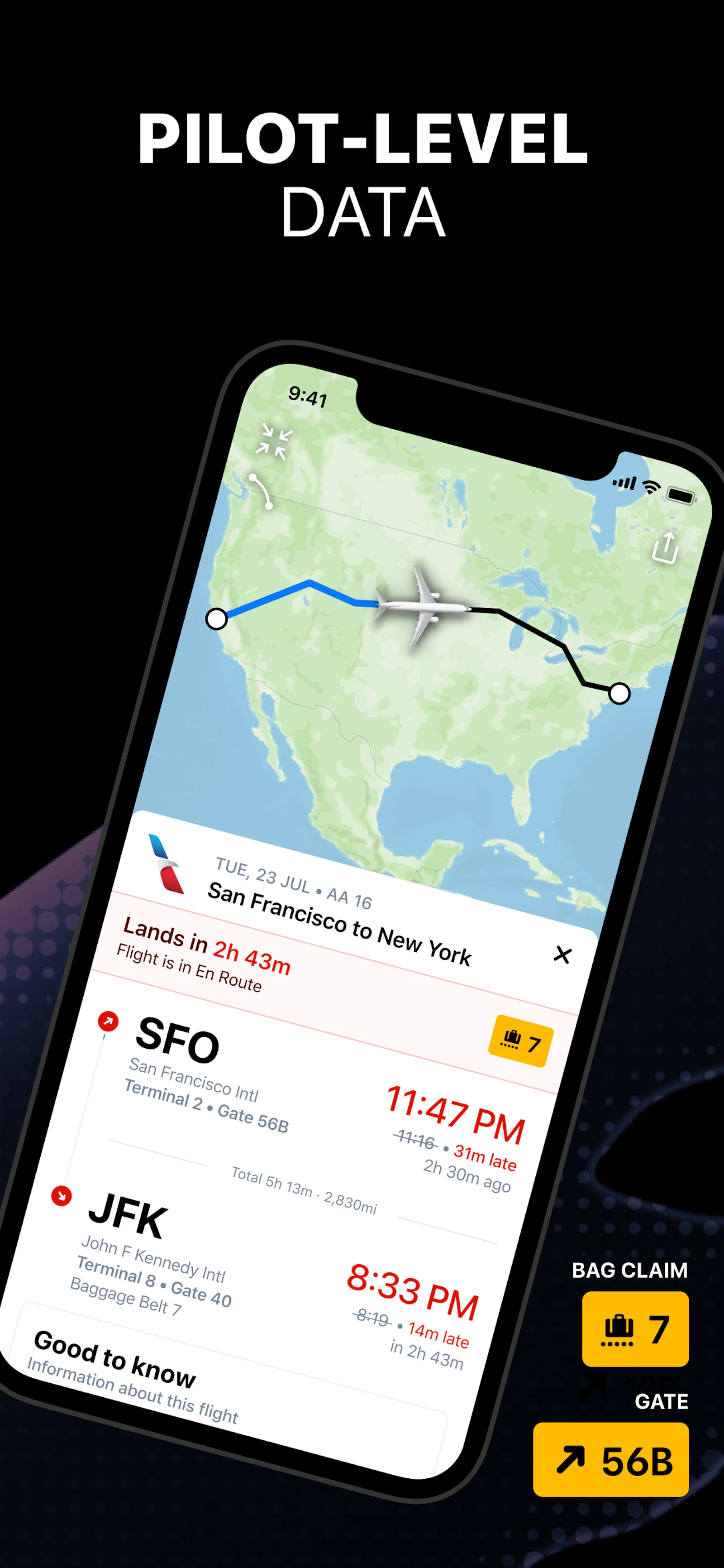 Flighty screenshot — Flight Tracking Made Easy