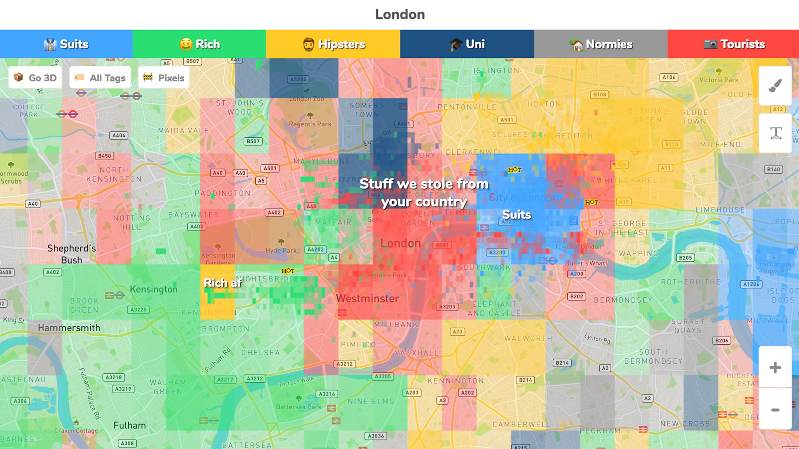 Hoodmaps screenshot — Crowdsourced neighborhood 🗺 maps to navigate a city 💫