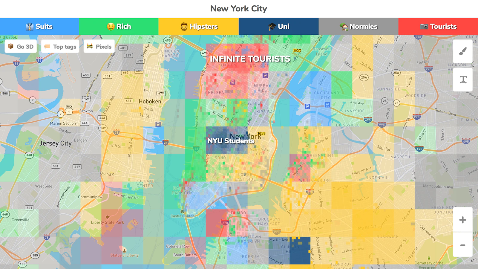 Hoodmaps screenshot — Crowdsourced neighborhood 🗺 maps to navigate a city 💫