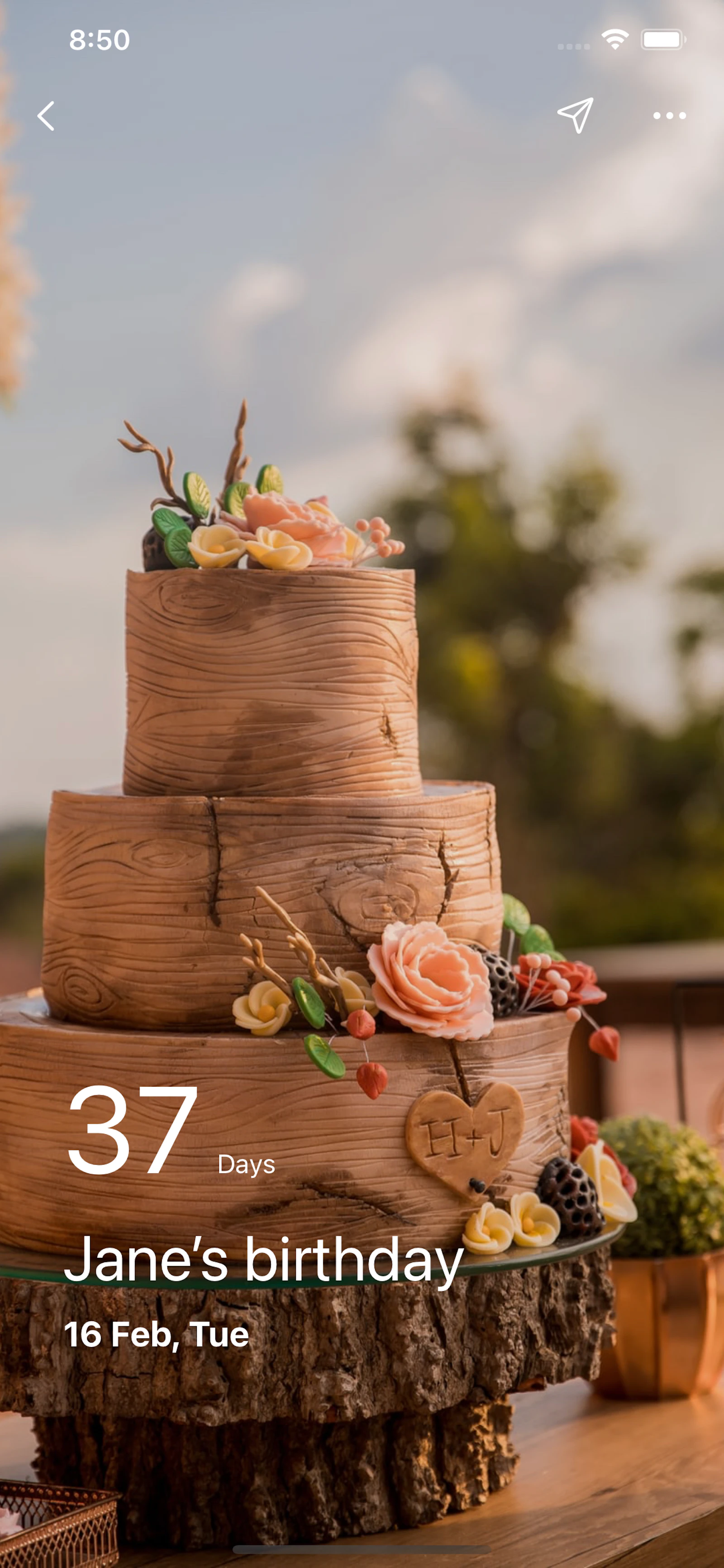 Lemon screenshot — A elegant countdown app
