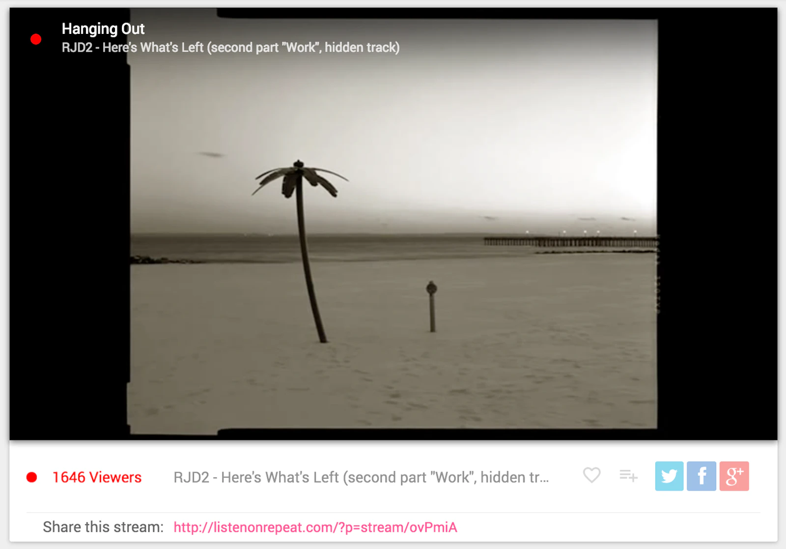 ListenOnRepeat screenshot — 24/7 curated music streams