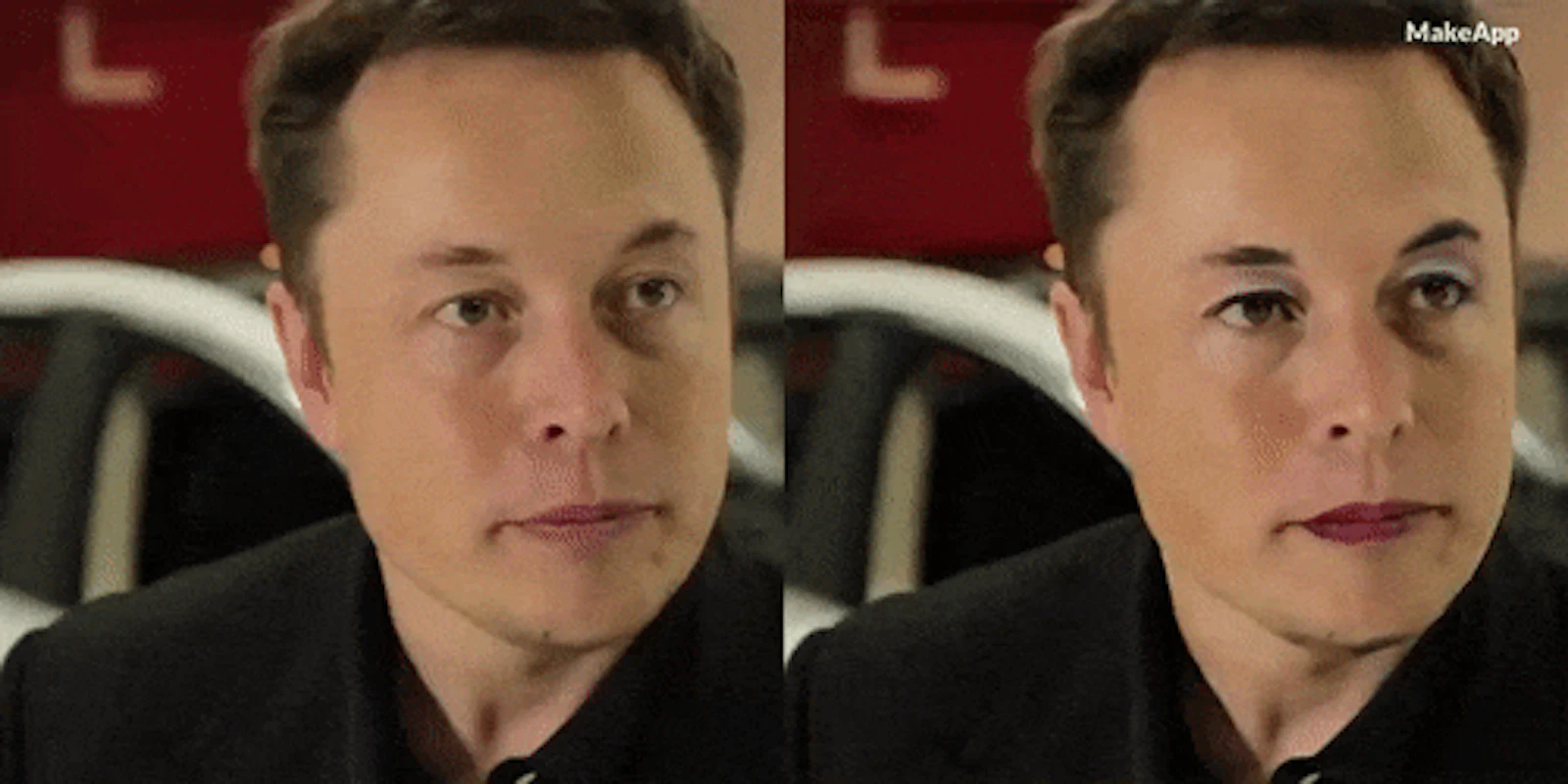 MakeApp 3.0 screenshot — AI based app that adds and removes makeup from any face