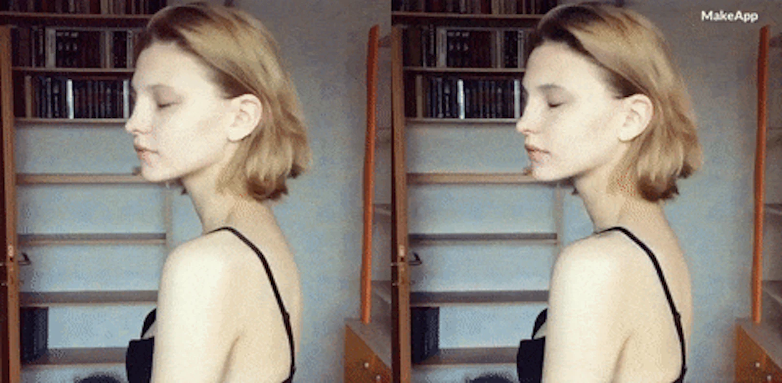 MakeApp 3.0 screenshot — AI based app that adds and removes makeup from any face