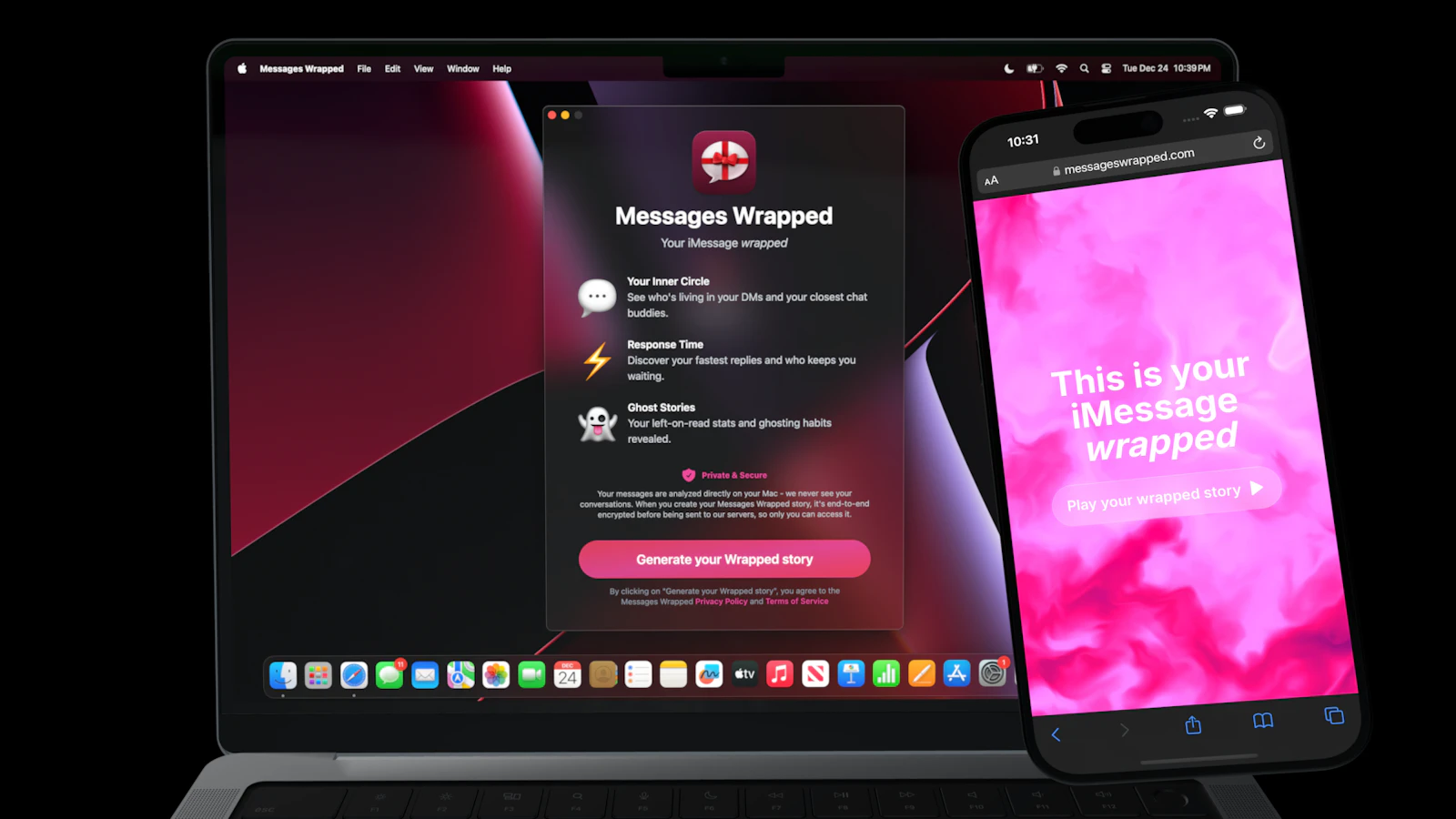 Messages Wrapped preview