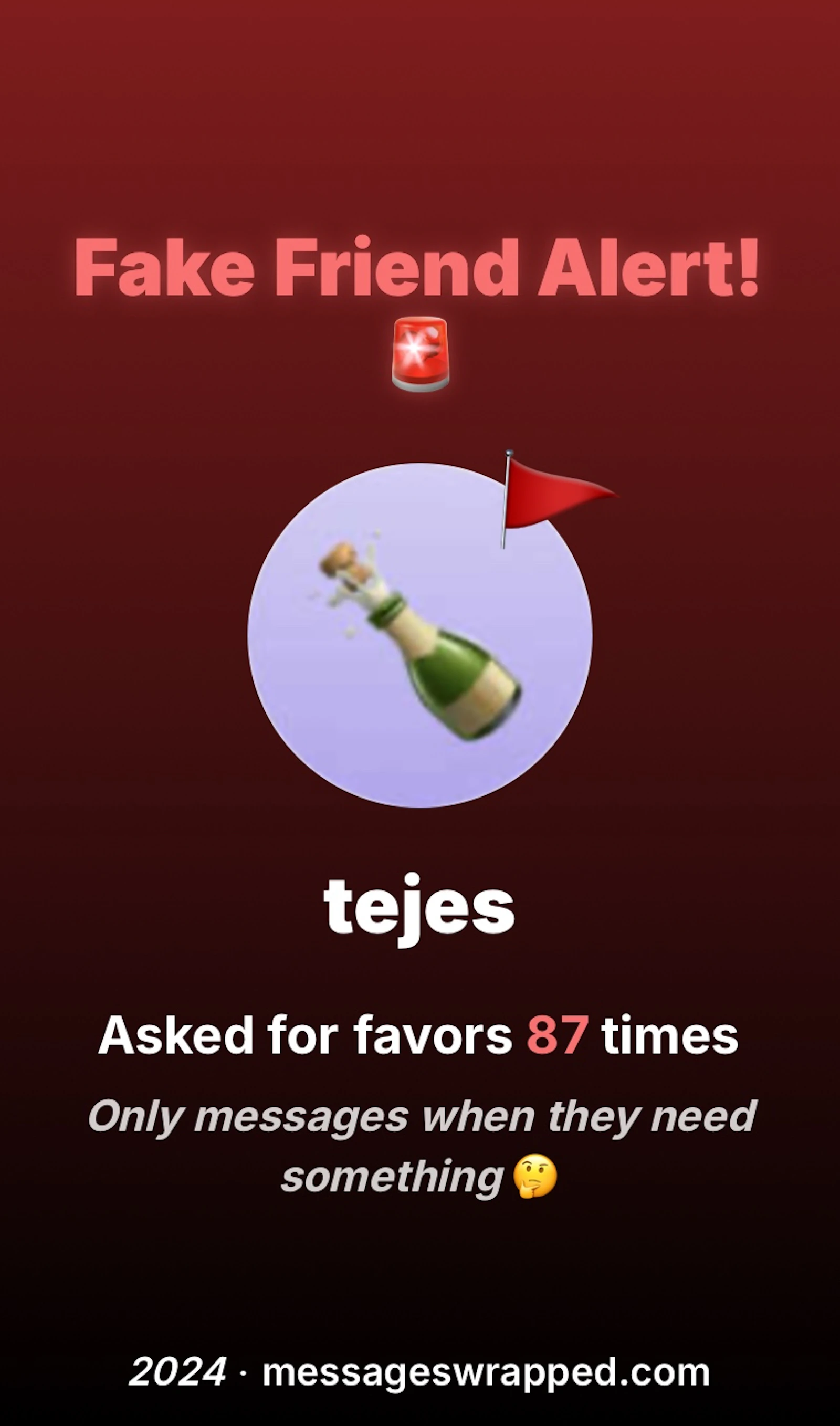 Messages Wrapped screenshot — Spotify Wrapped, but for your texts