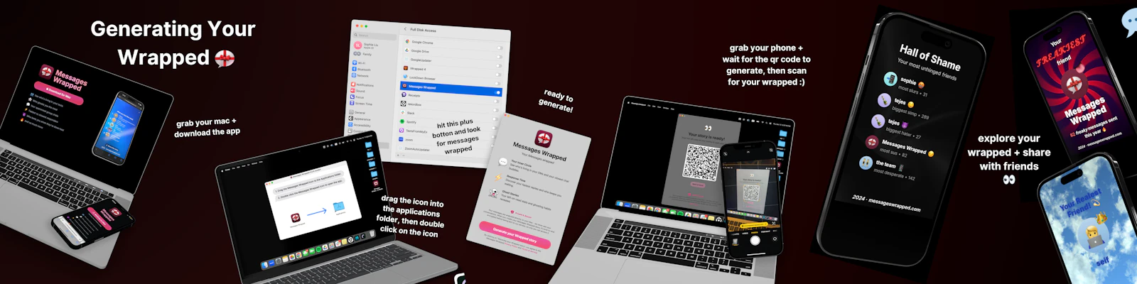 Messages Wrapped screenshot — Spotify Wrapped, but for your texts
