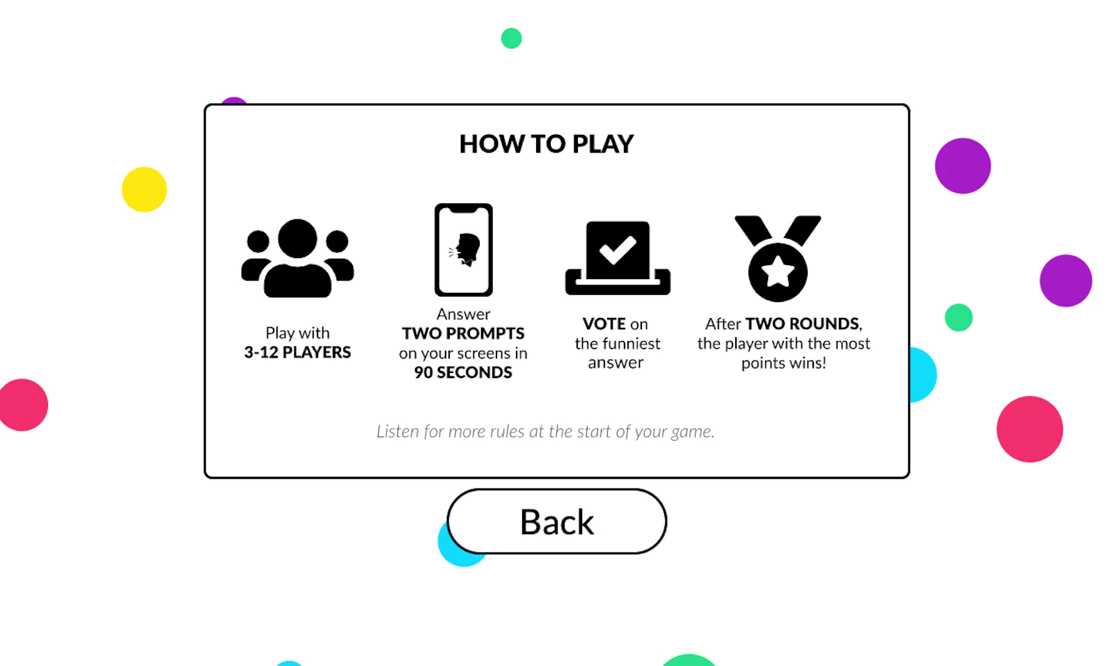 Mutter Nonsense screenshot — Phone-Connect Party Game For Alexa, The Web, and Discord!