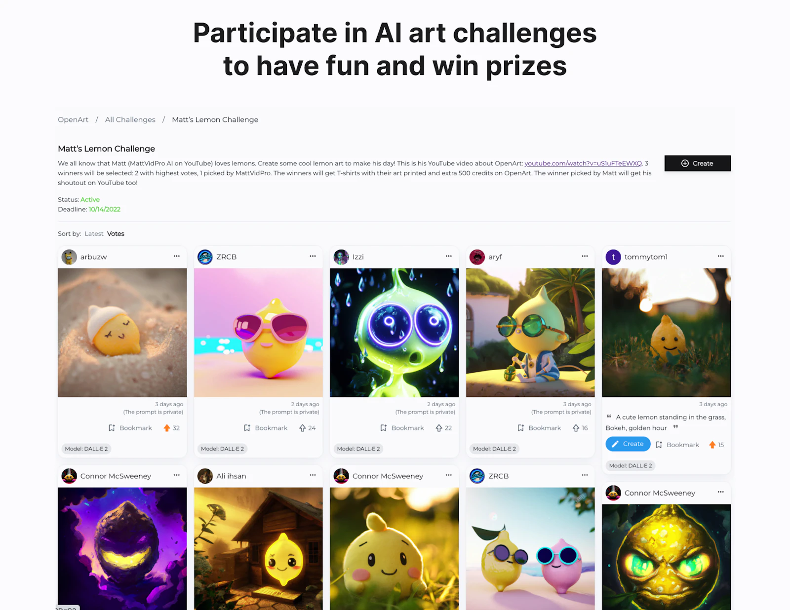 OpenArt screenshot — Content and social platform for AI-generated images