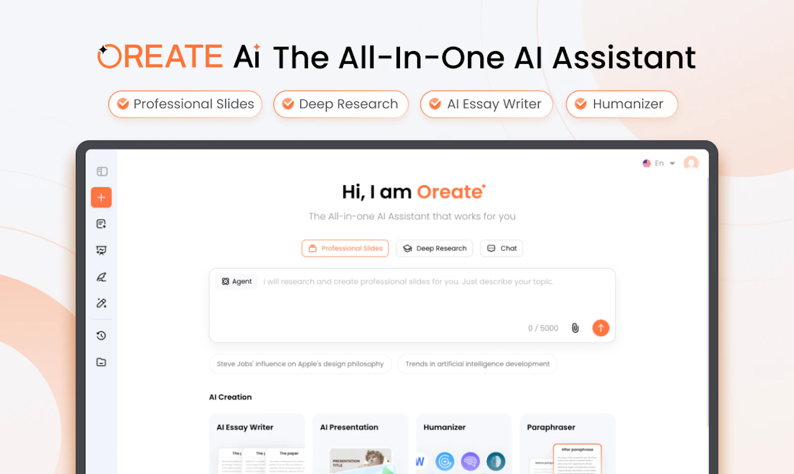 Oreate preview