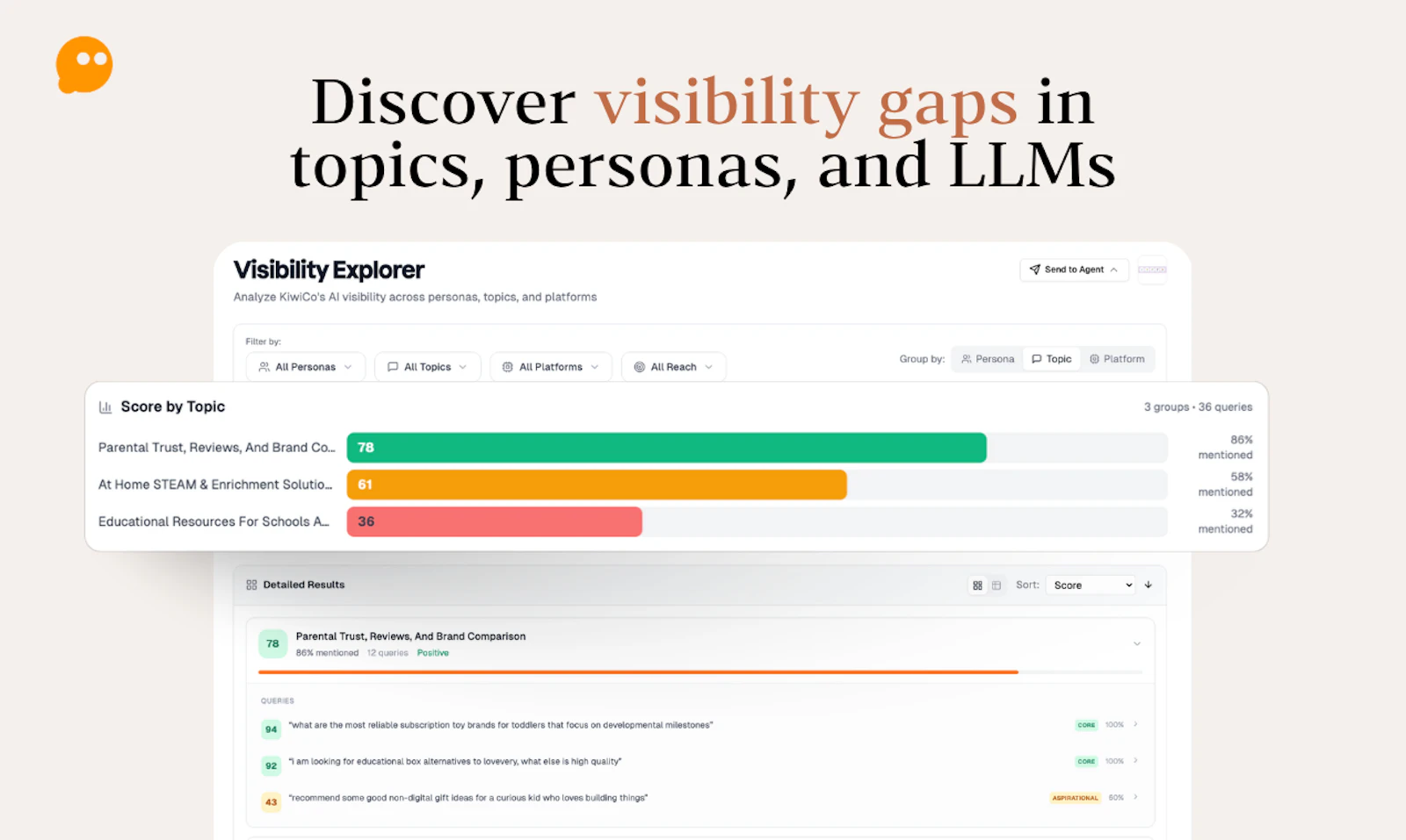 Pendium screenshot — Help AI agents recommend you more often to the right people