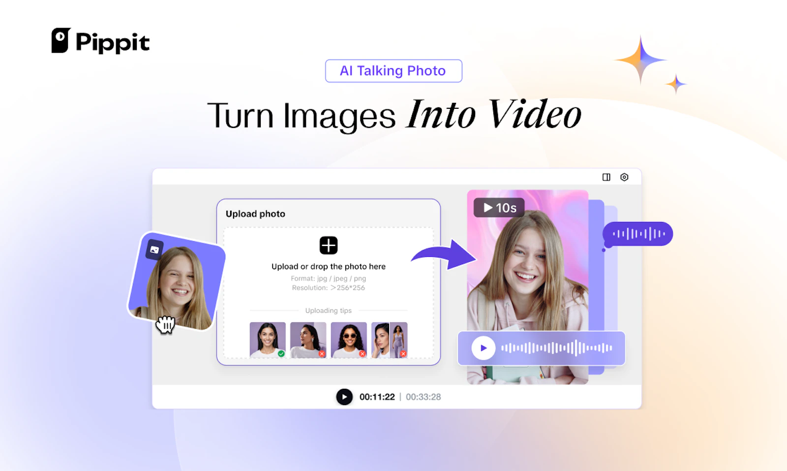 Pippit AI screenshot — Your smart video & image creator for marketing success
