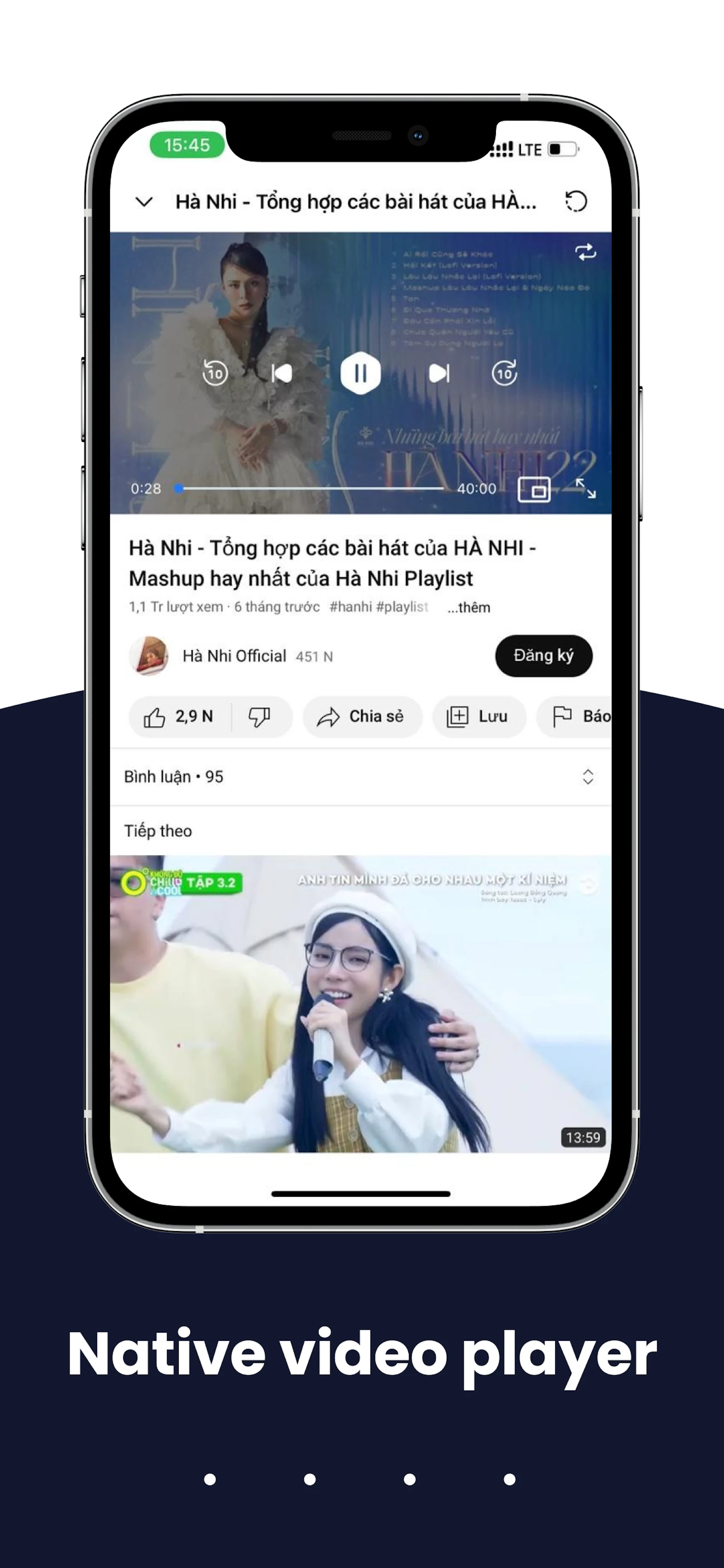 PTube screenshot — Video lite, block ads