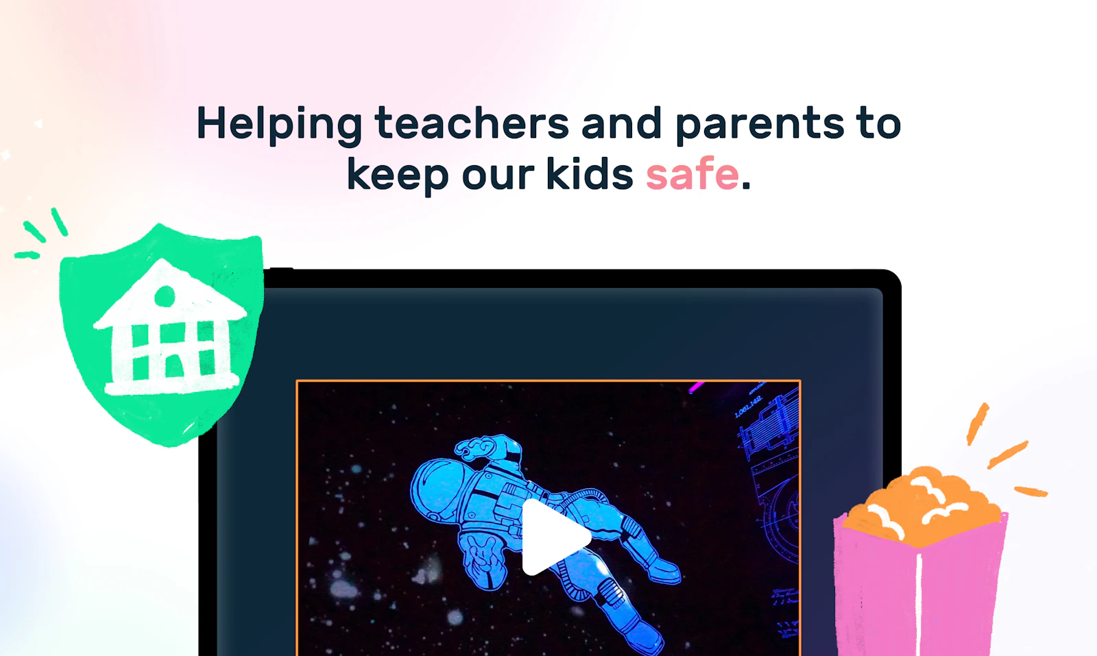 SafeTube screenshot — A safe and focused video player for YouTube and Vimeo