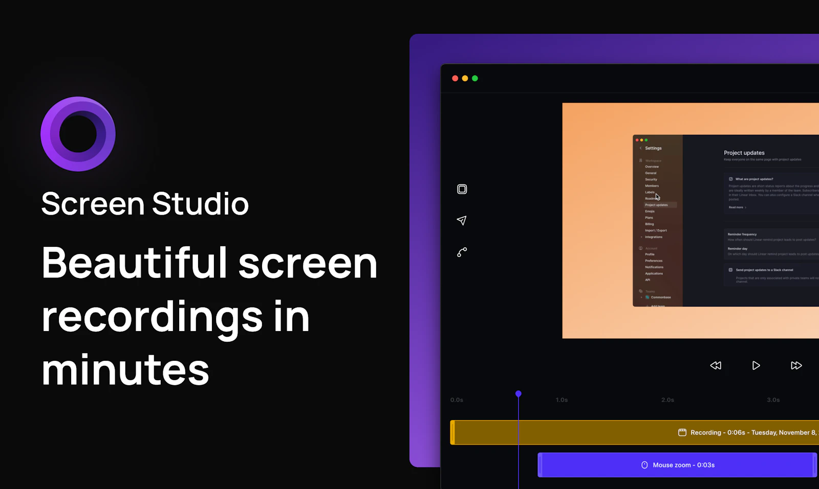 Screen Studio preview