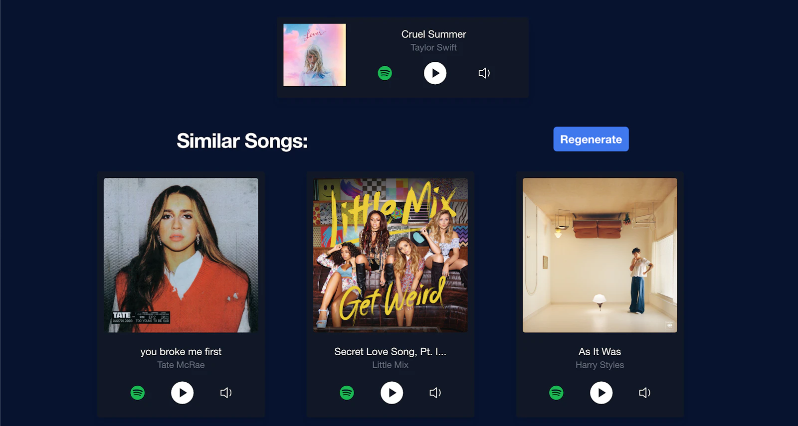 Similar Songs Finder screenshot — Find similar songs you'll love