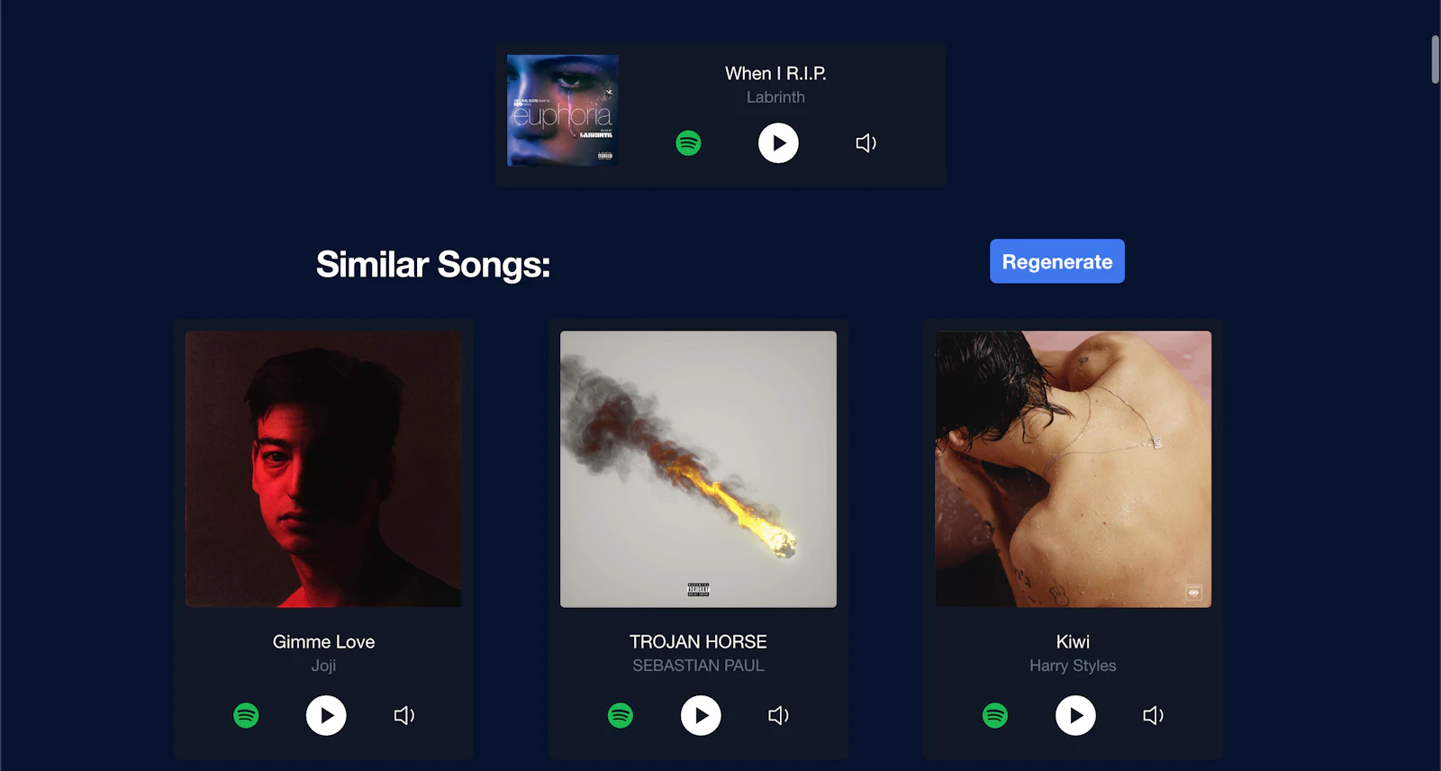 Similar Songs Finder screenshot — Find similar songs you'll love
