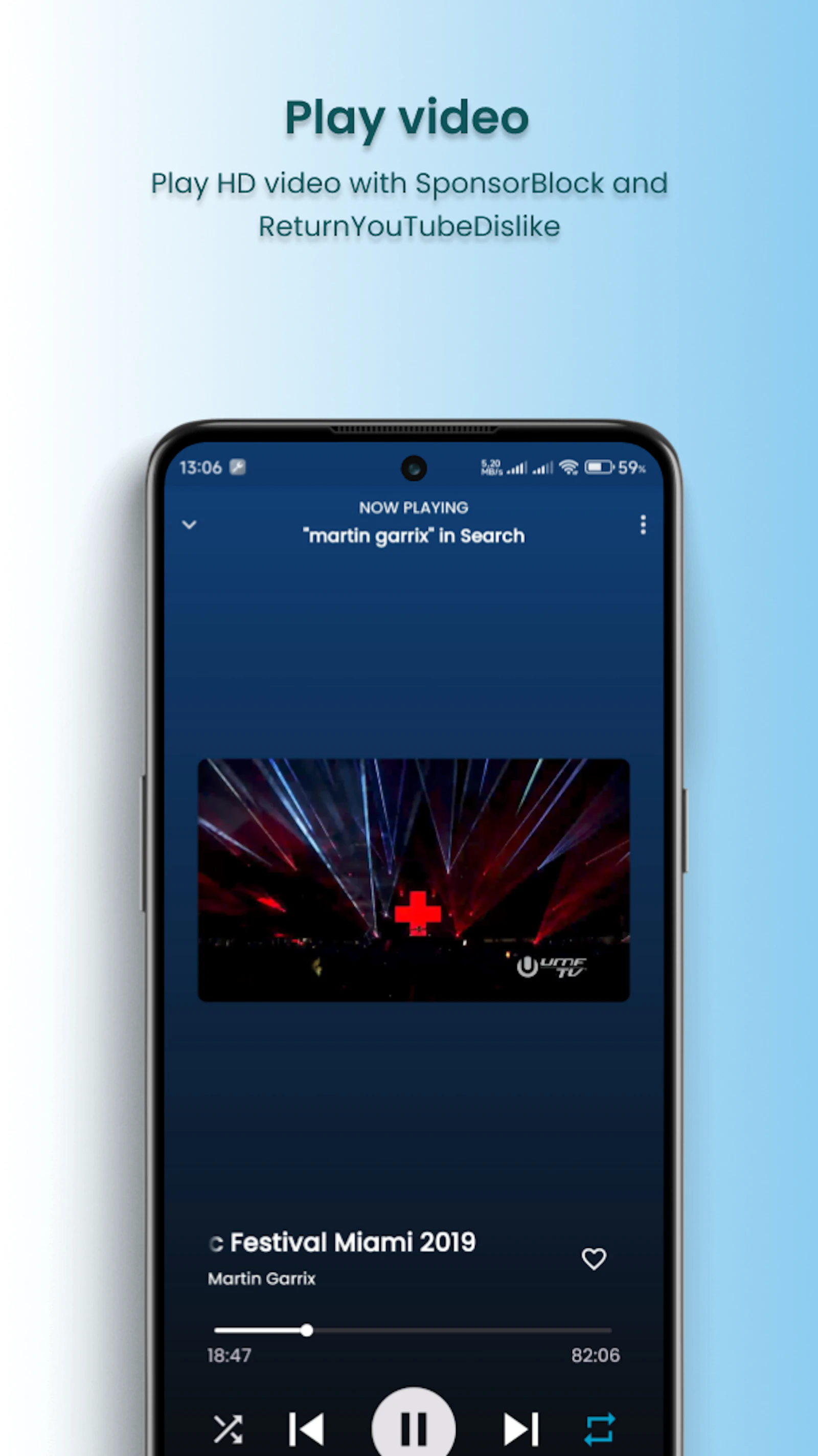 SimpMusic screenshot — A FOSS YouTube Music client for Android with many features