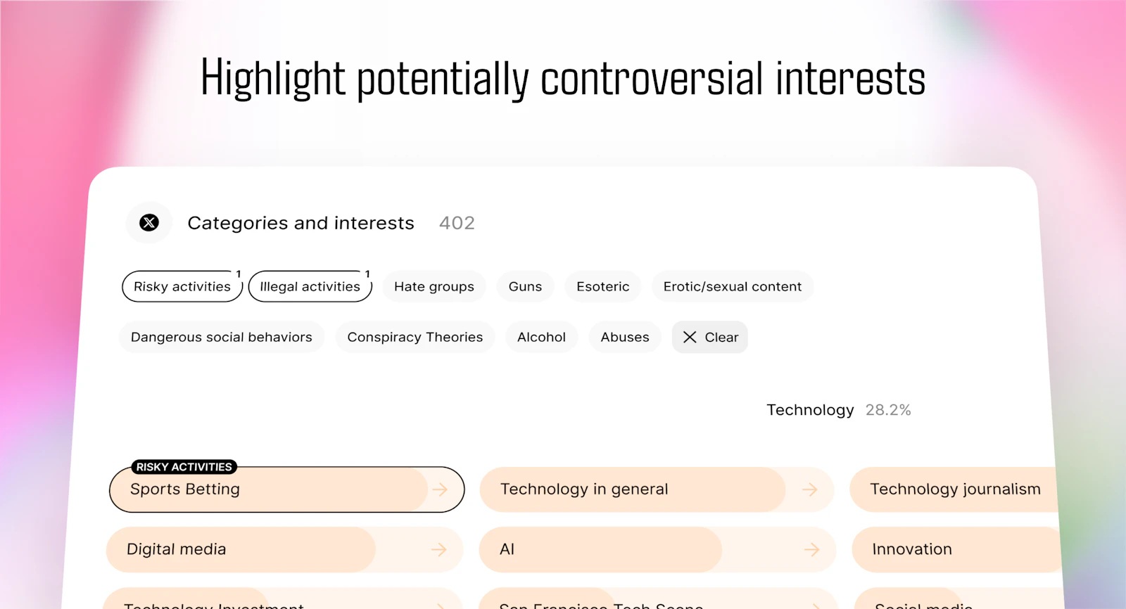 Socialprofiler screenshot — Find out what people are into based on their social media