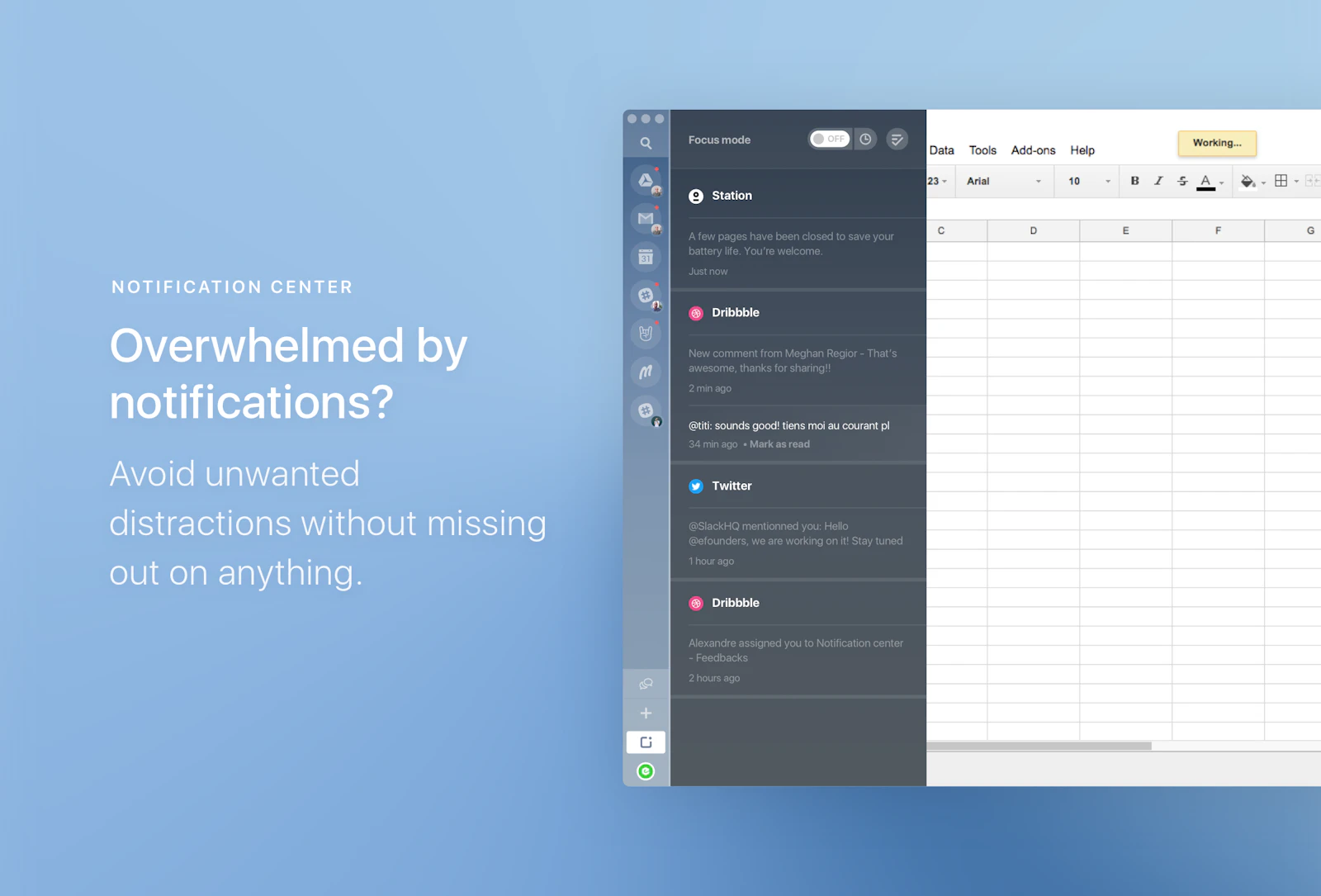 Station screenshot — One app to rule them all