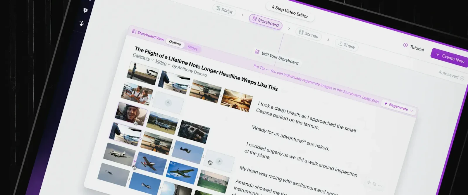 Story.com screenshot — Storytelling meets AI