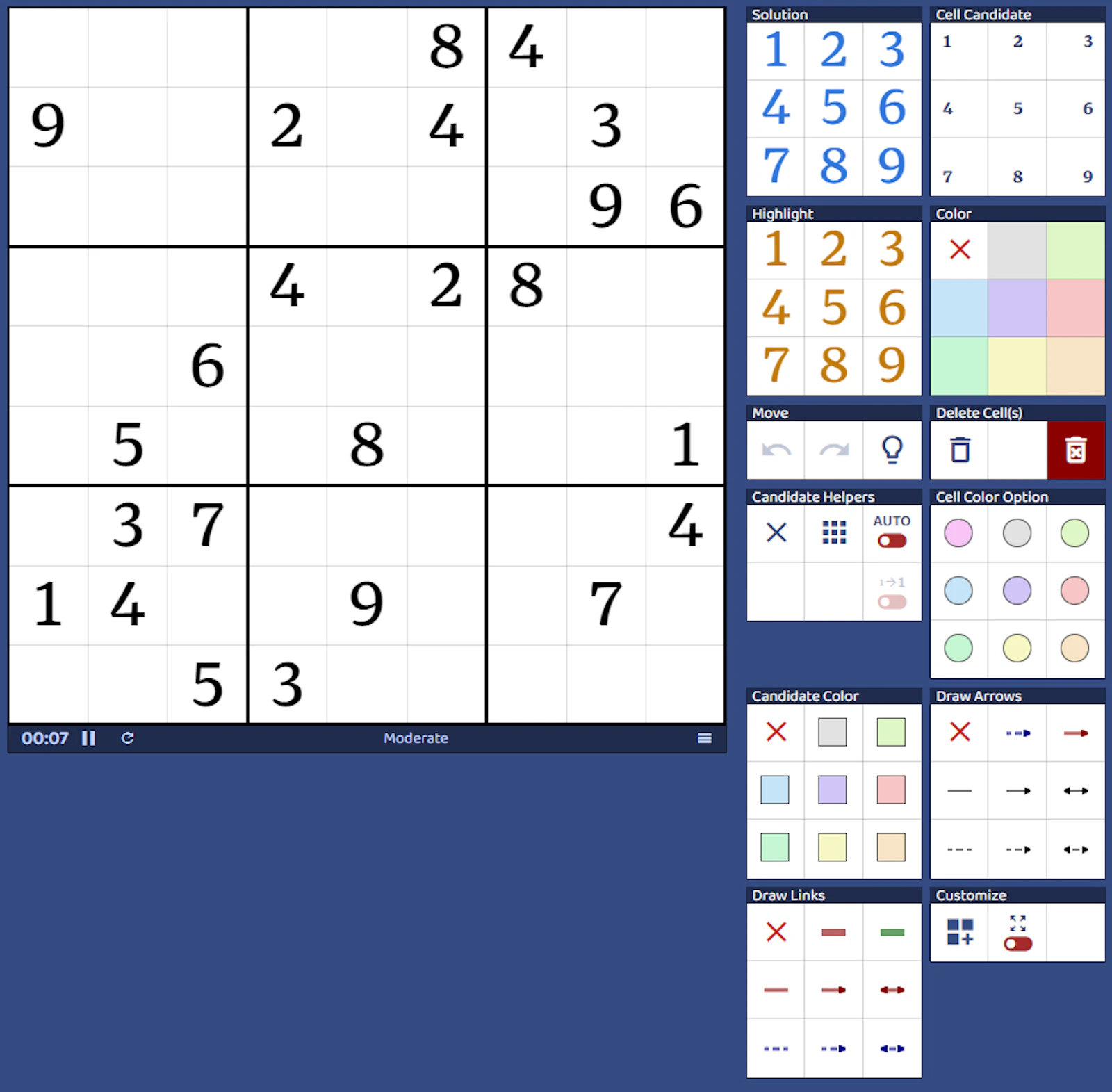 sudoku.coach screenshot — The best way to learn and play Sudoku