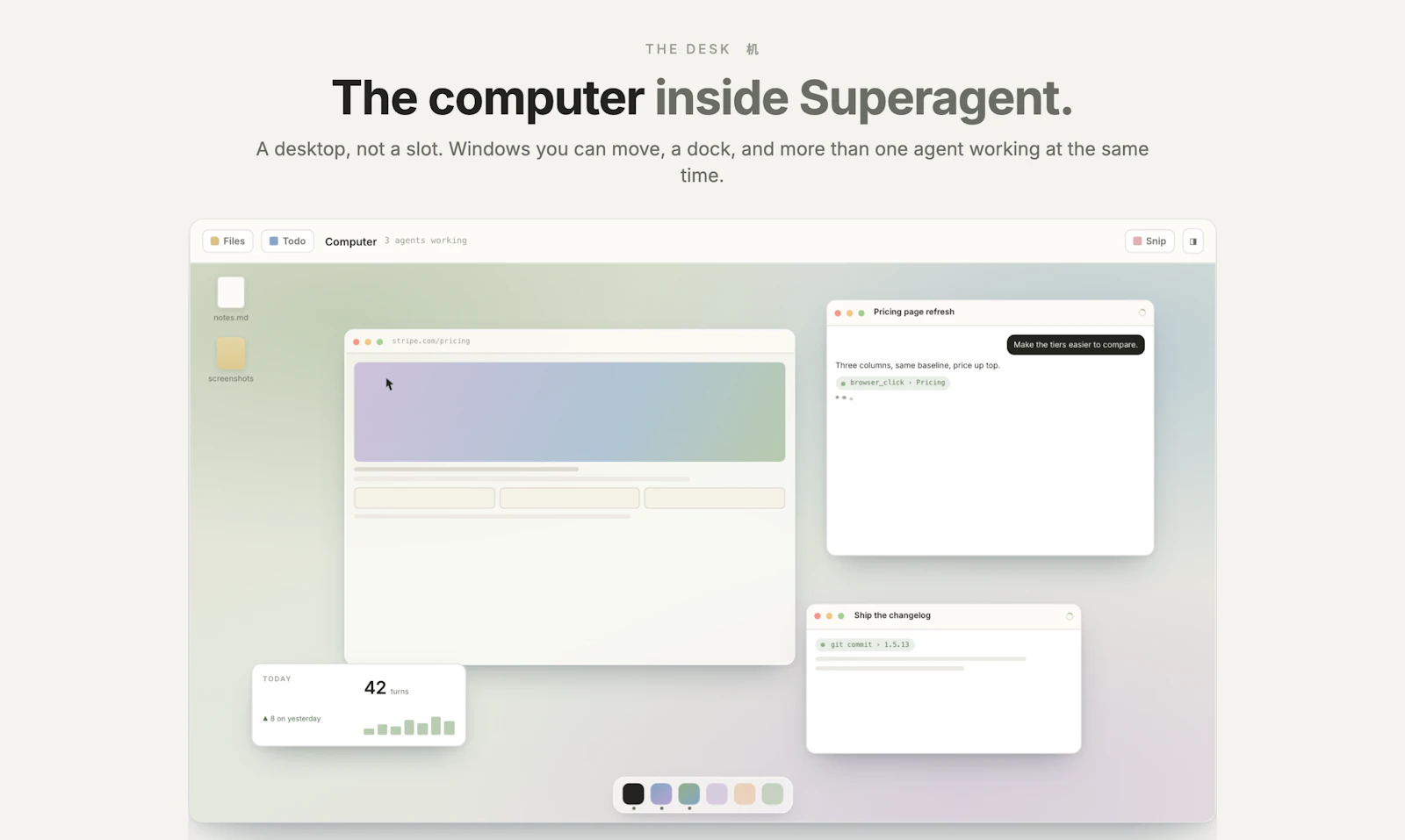 Superagent screenshot — Claude Code for the rest of us
