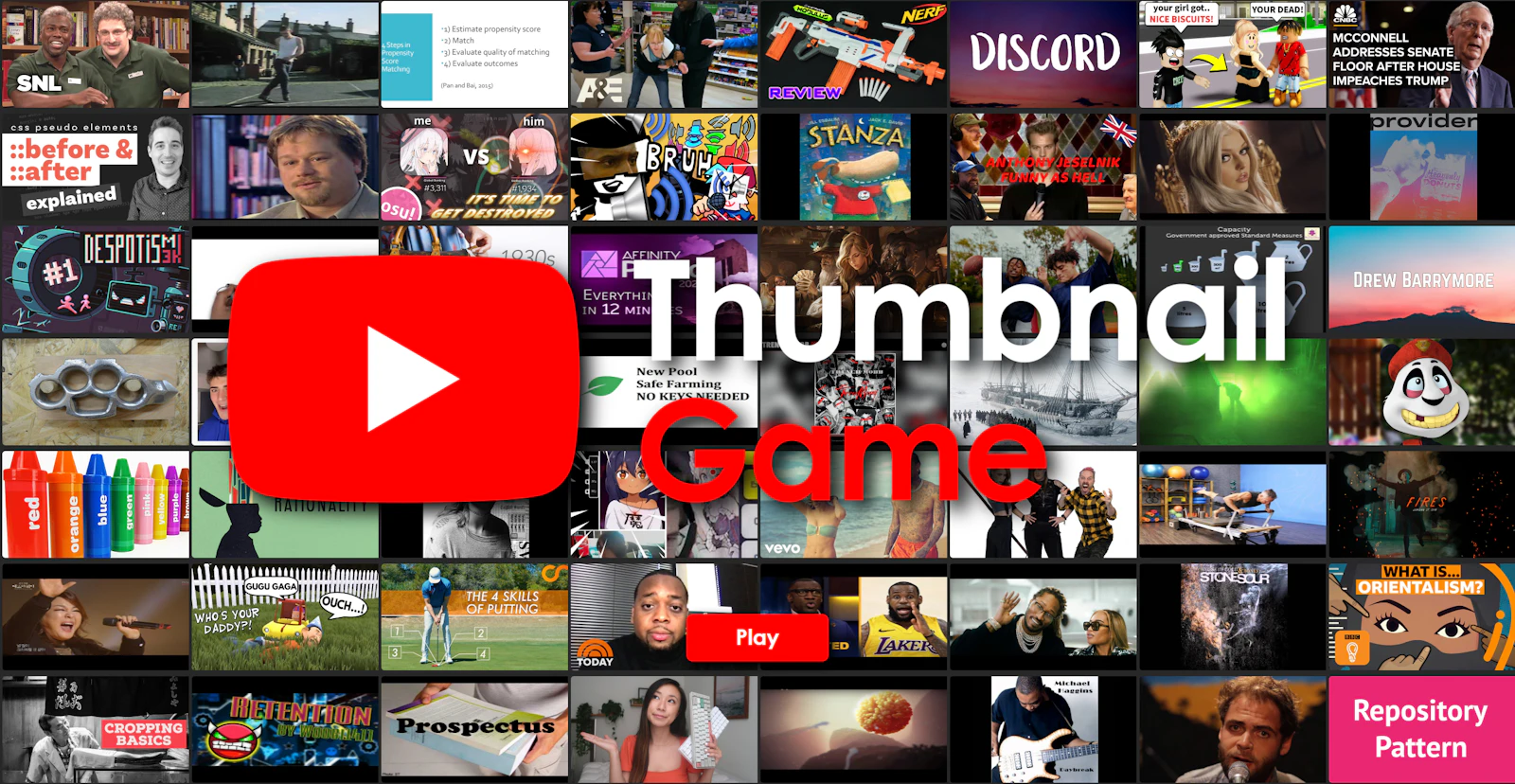 The YouTube Thumbnail Game preview