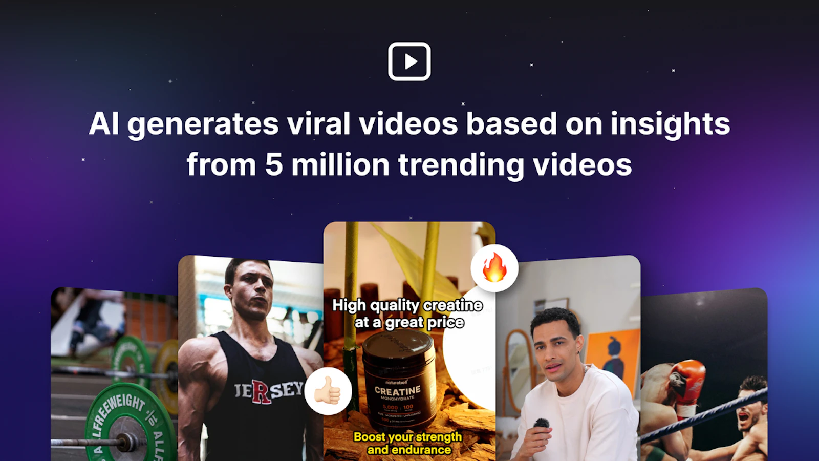 Topview.ai screenshot — Turns links or media assets into viral videos in one click