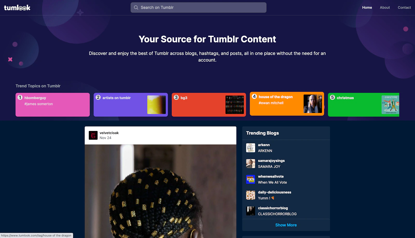 Tumlook preview