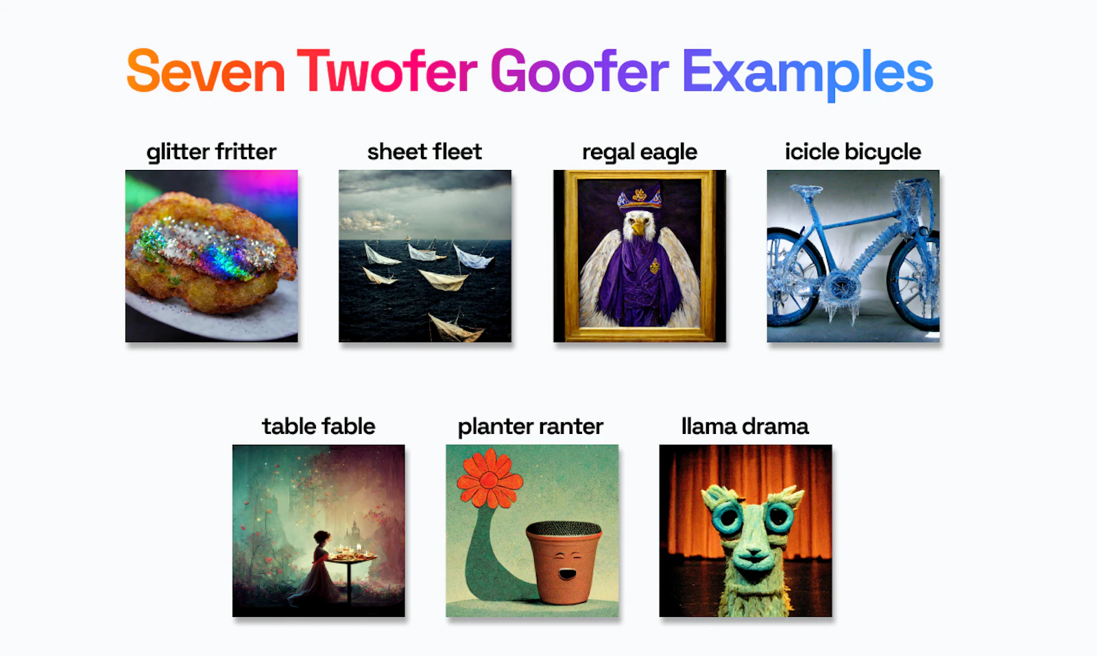 Twofer Goofer screenshot — Whimsical daily rhyming game with AI-generated art