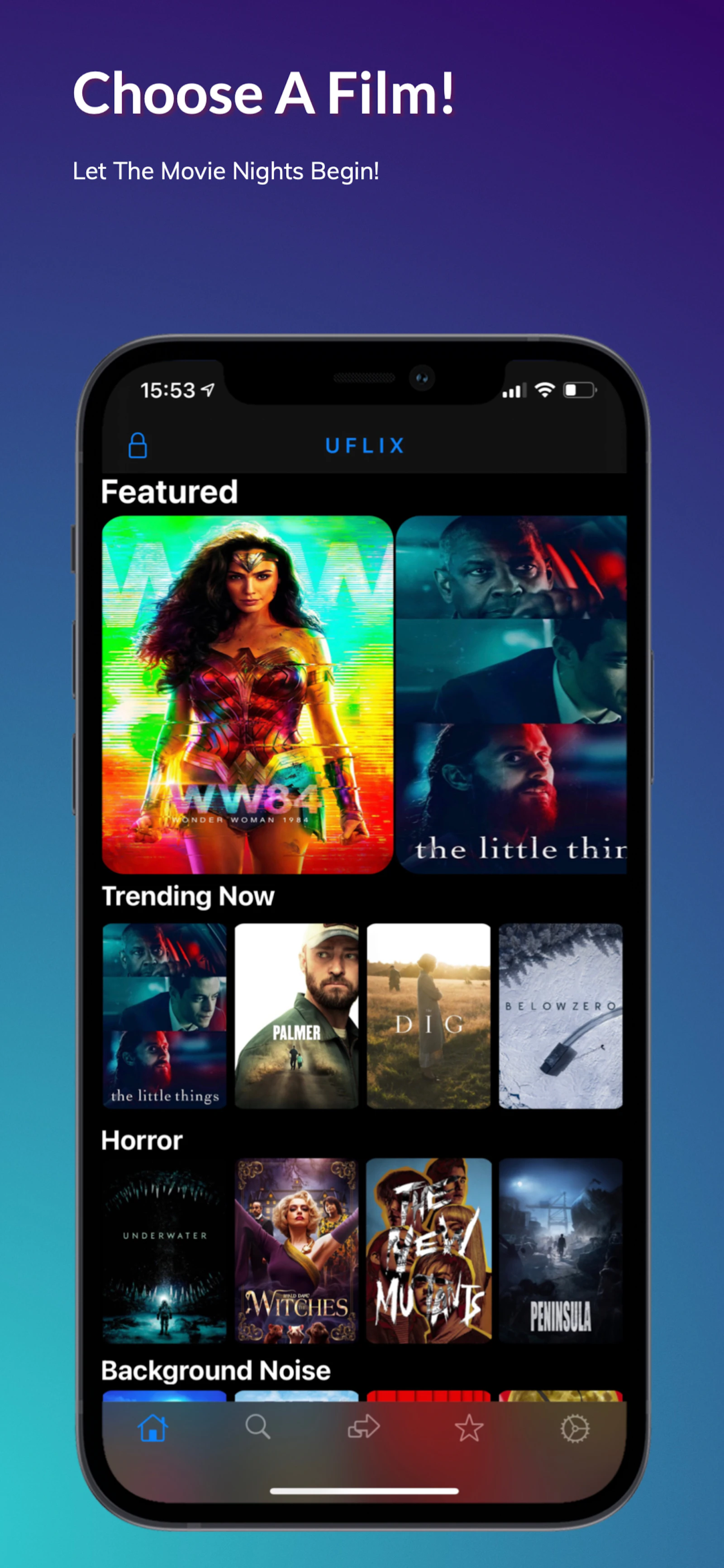 uFlix screenshot — Choose what to watch in a hassle free manner