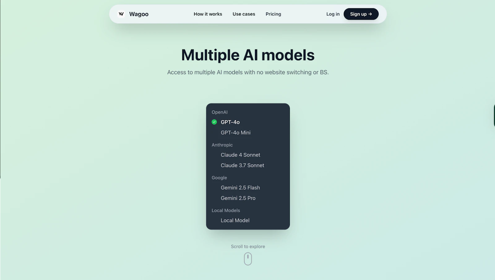 Wagoo screenshot — Private desktop assistant-reduce friction & run local