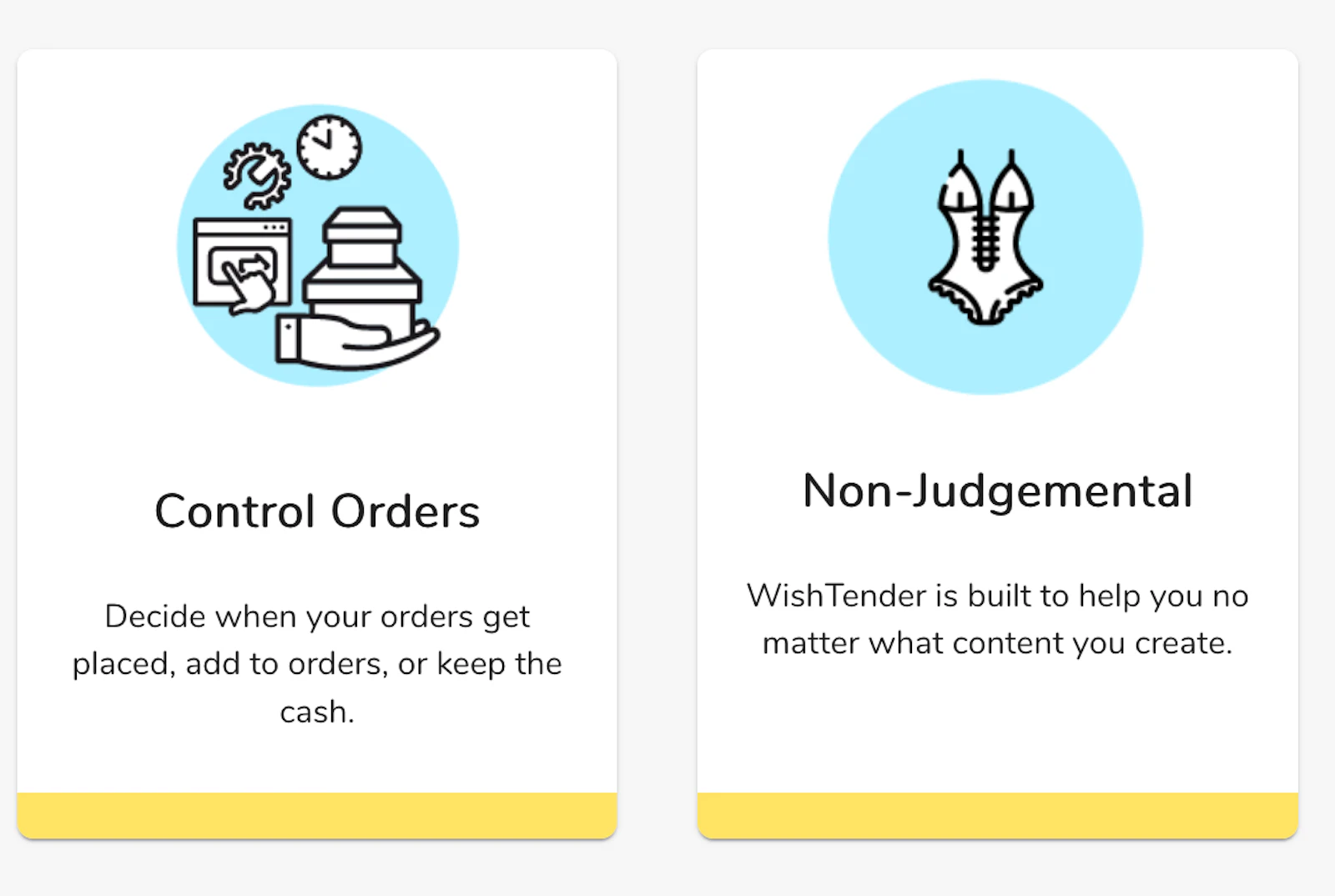 WishTender screenshot — Creators- Get gifts from your fans!