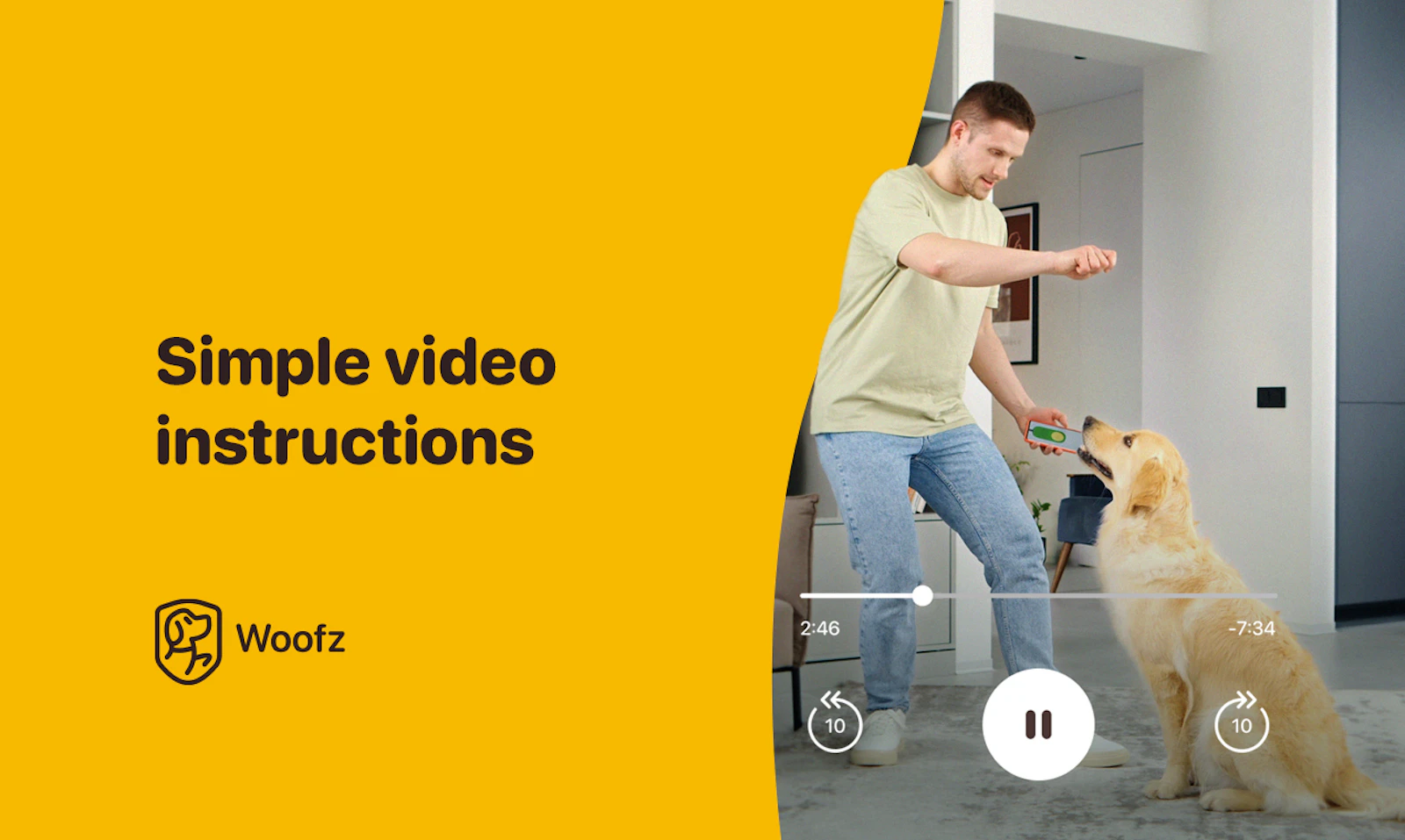 Woofz screenshot — Must-have dog training app for all dog owners & owners-to-be